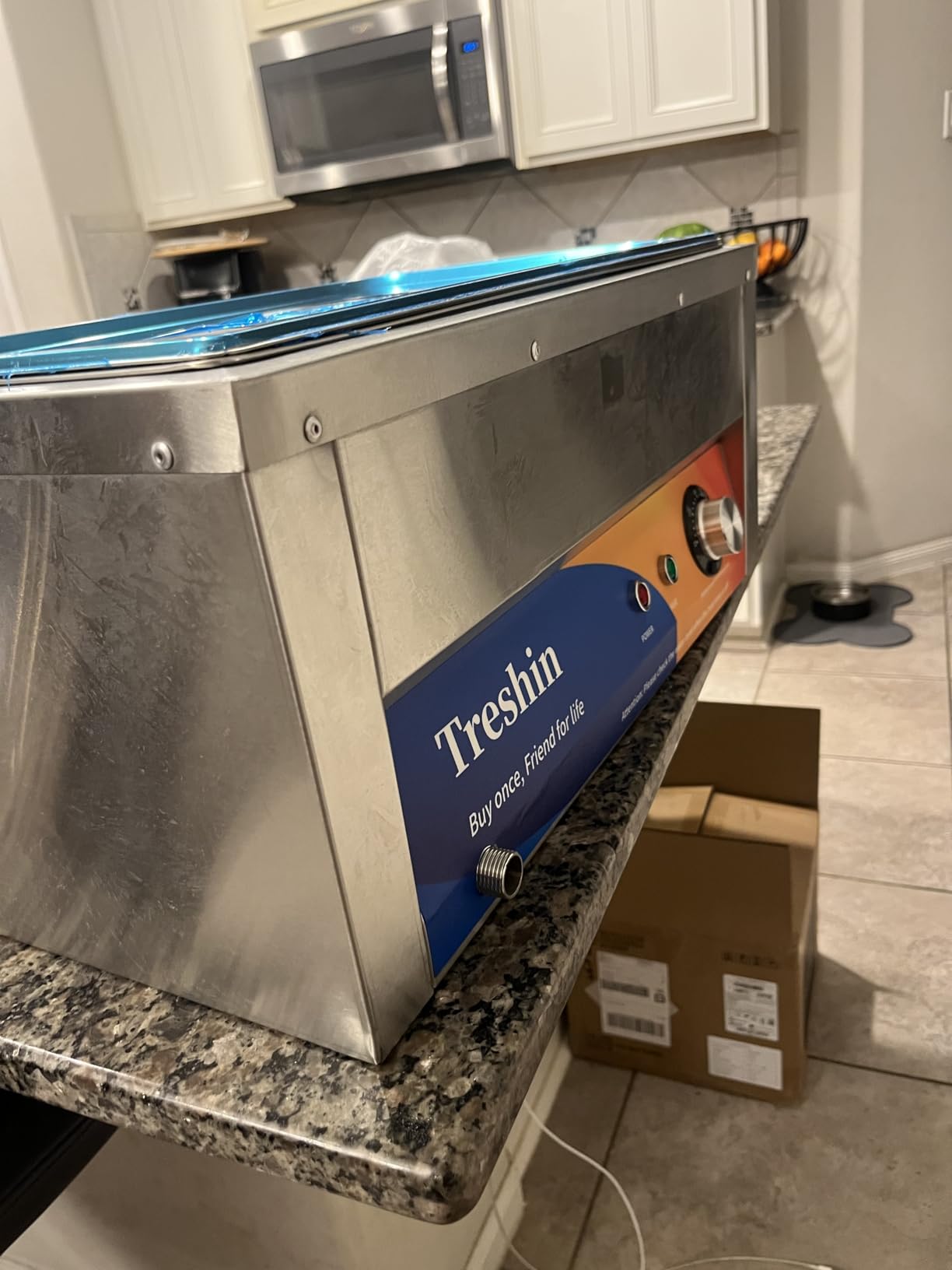 Treshin 3 Pan Commercial Food Warmer 21 Qt Capacity 1200W Stainless Steel Electrical Bain Marie Buffet Food Warmer Steam Table with Temperature Control & Lid for Home, Party, Catering, Restaurants customer photo 1