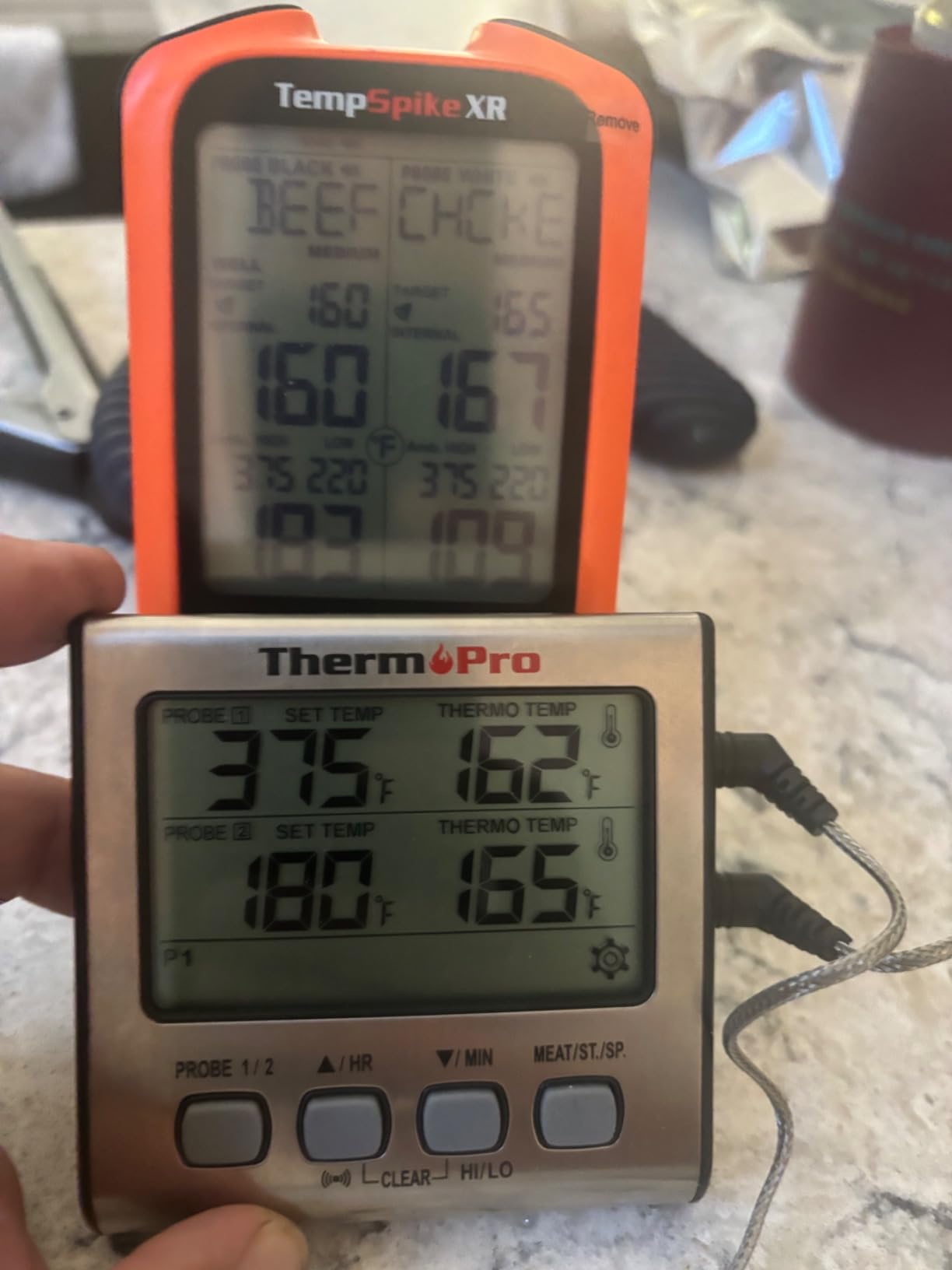 TempPro TempSpike 1000FT Wireless Meat Thermometer Digital with 2 Upgraded Ultra-Thin Probes, Kitchen Food Thermometer Cooking, Turkey, Smoker, BBQ, Grill Temperature Indicator (Previously ThermoPro) customer photo 1