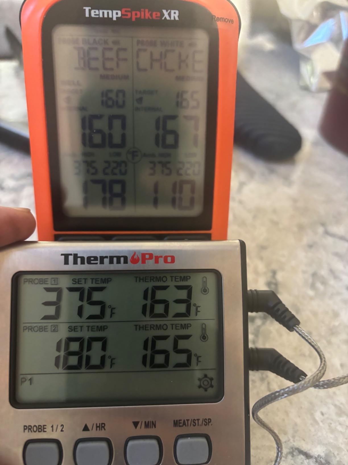 TempPro TempSpike 1000FT Wireless Meat Thermometer Digital with 2 Upgraded Ultra-Thin Probes, Kitchen Food Thermometer Cooking, Turkey, Smoker, BBQ, Grill Temperature Indicator (Previously ThermoPro) customer photo 2