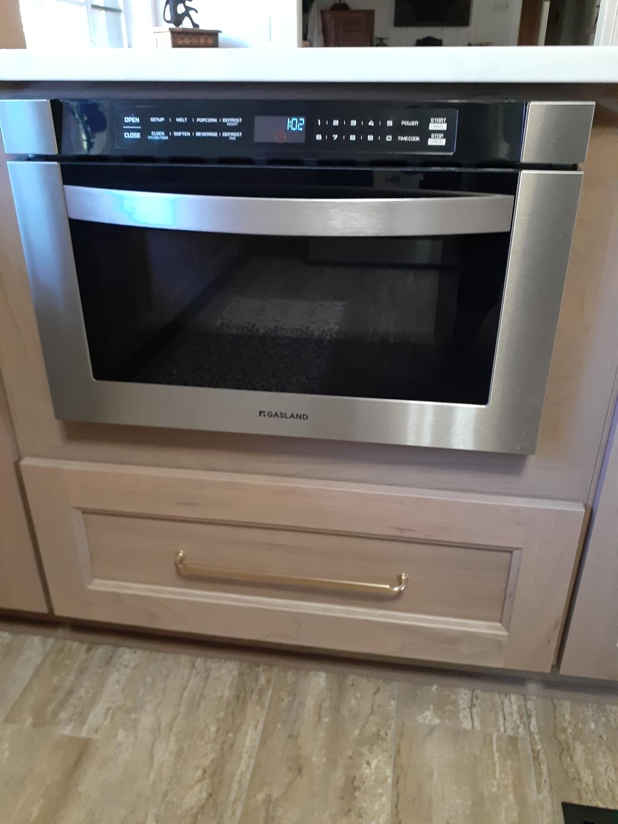 Gasland 24 Inch Built in microwave oven, Microwave and Convection Oven Combination, 1000W, 11 Levels, Sensor Cook, Touch Control, LCD Display, 1.6 Cu. Ft Wall Microwave Oven Combos, Stainless Steel customer photo 2