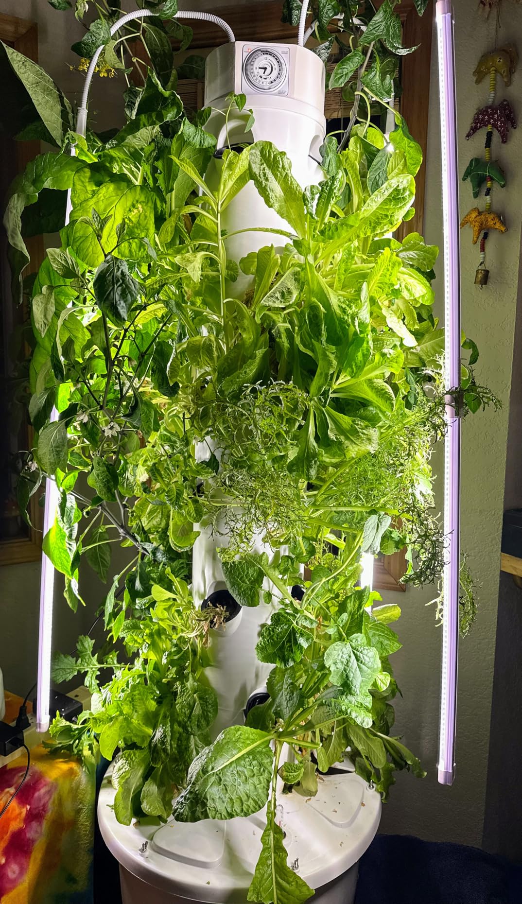 GX Hydroponic Tower Vertical Planter Tower Hydroponics Growing System Kit with LED Grow Lights customer photo 2