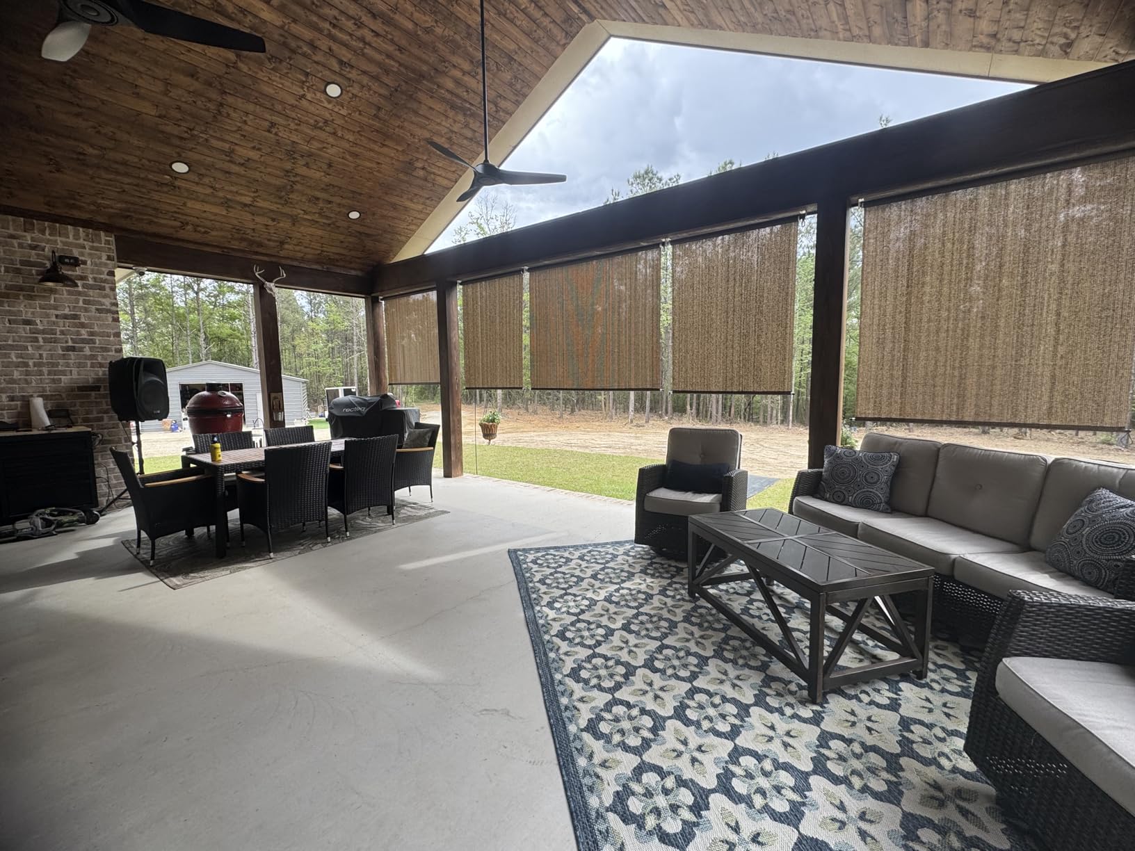 SEEYE Outdoor Sunshade Roller Shades 96