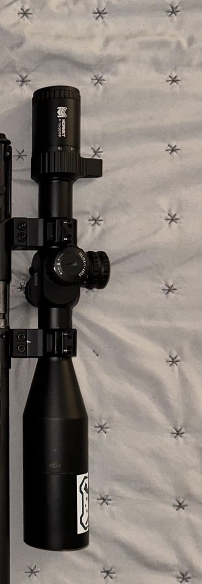 Monstrum Hornet 4-16x50 FFP Rifle Scope | Includes Zero Stop, Bubble Level Scope Rings, and Detachable Sunshade customer photo 1
