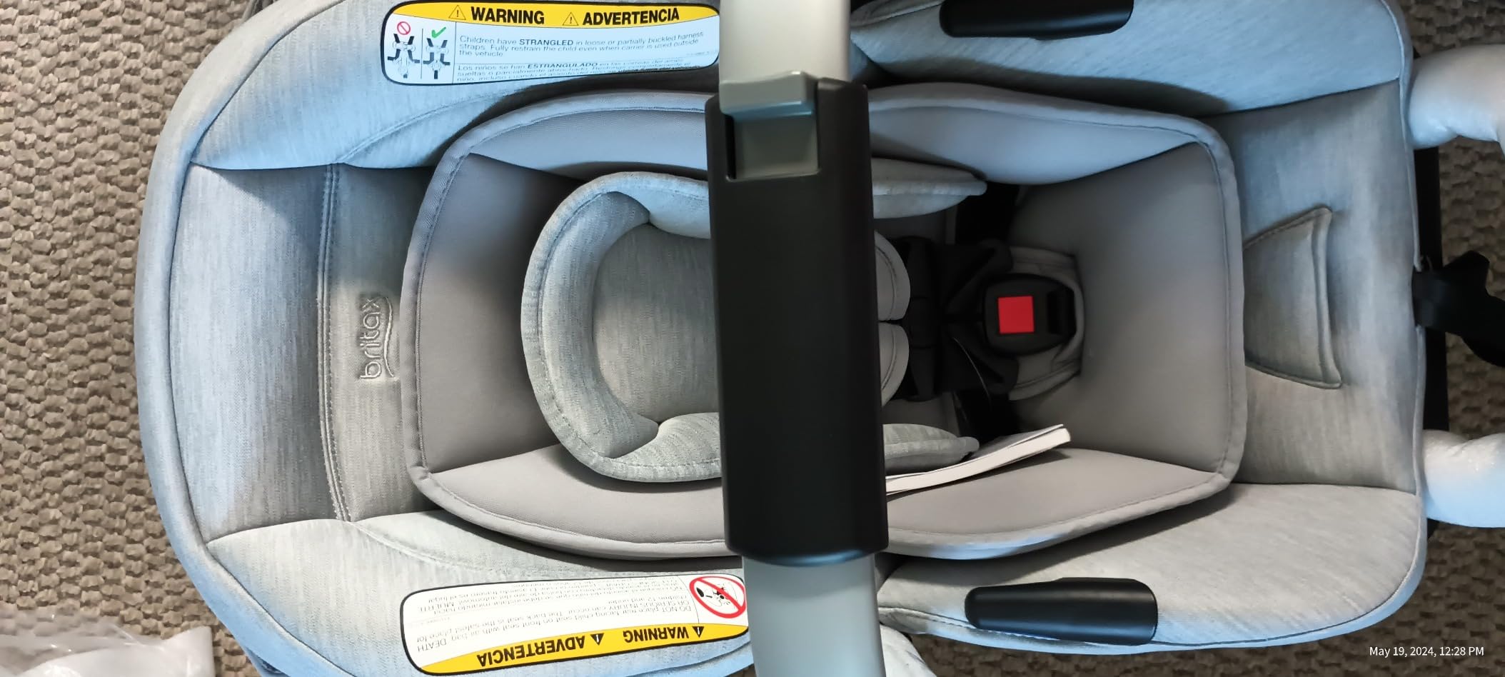 Britax Cypress Infant Car Seat, Rear Facing Car Seat with Alpine Base, ClickTight, Premium Fabrics, Ponte Stone customer photo 2