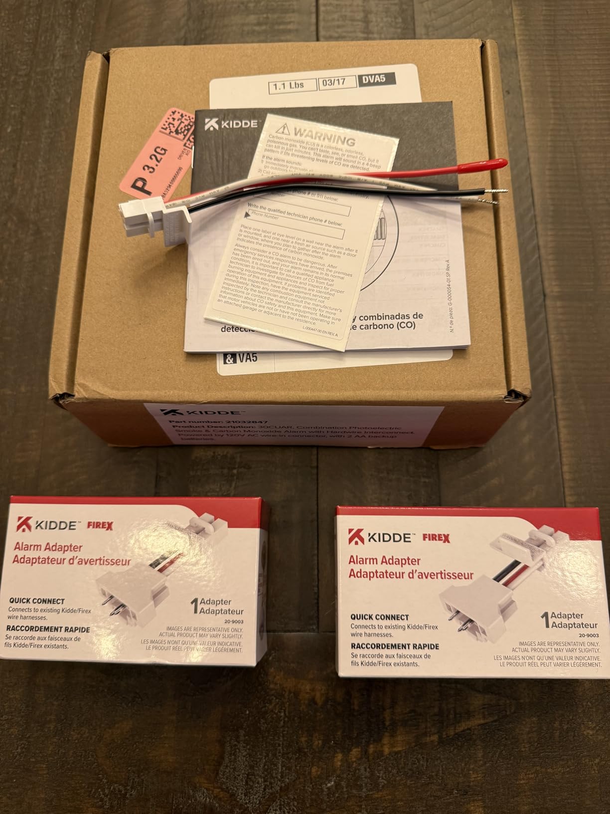 Kidde Smoke and Carbon Monoxide Detector, Hardwired with AA Battery Backup, LED Status Lights, Interconnected, 85 dB Alarm, 5 inches, 30CUAR, 1 Pack customer photo 1