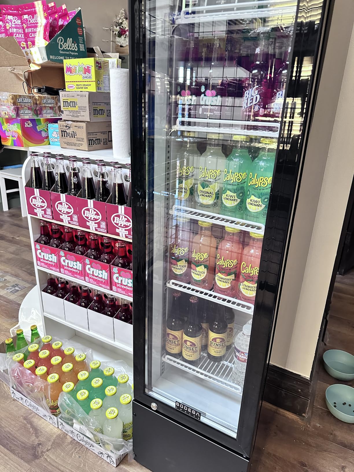 BODEGACOOLER Commercial Merchandiser Refrigerator, 2 Glass Door Commercial Beverage Refrigerator, 40 Cu. Ft Beverage Display Cooler with Soft LED Light, Adjustable Shelves and 4 Strong Castors(Black) customer photo 2