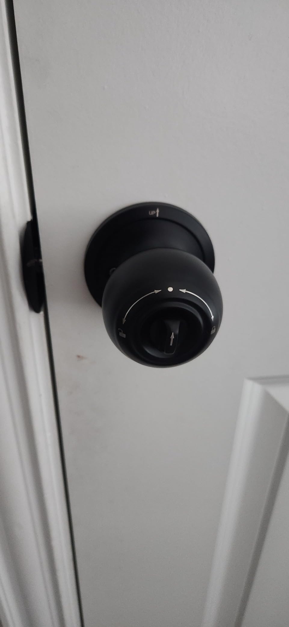 Fingerprint Door Lock, Smart Fingerprint Door Knob with Lock, Biometric Door knob with App Control & Key, Keyless Thumbprint Entry Door Lock for Bedroom, Front Door, Home, Apartment Office-Matte Black customer photo 2