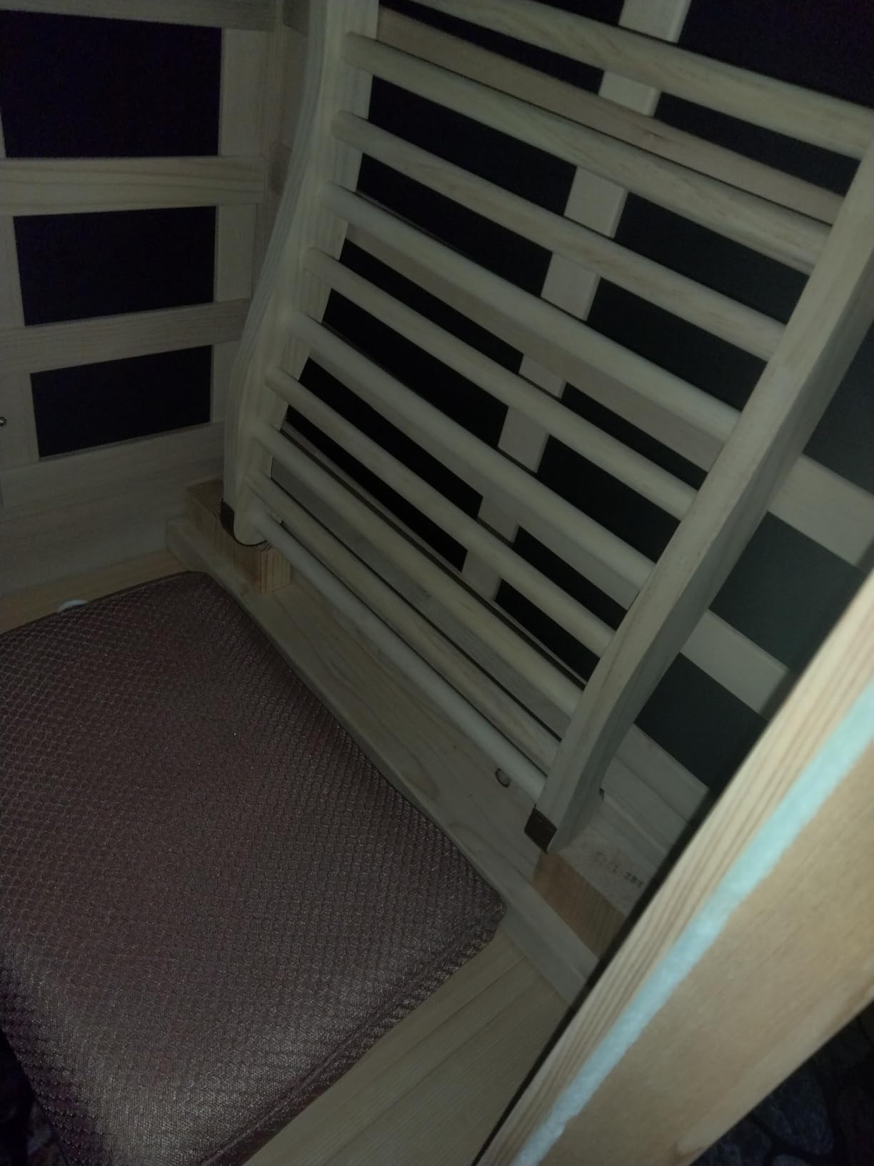 OUTEXER Infrared Sauna Room Indoor Saunas Home Obeche Wood 900W Low-EMF Dry Saunas Single Person Spa customer photo 1