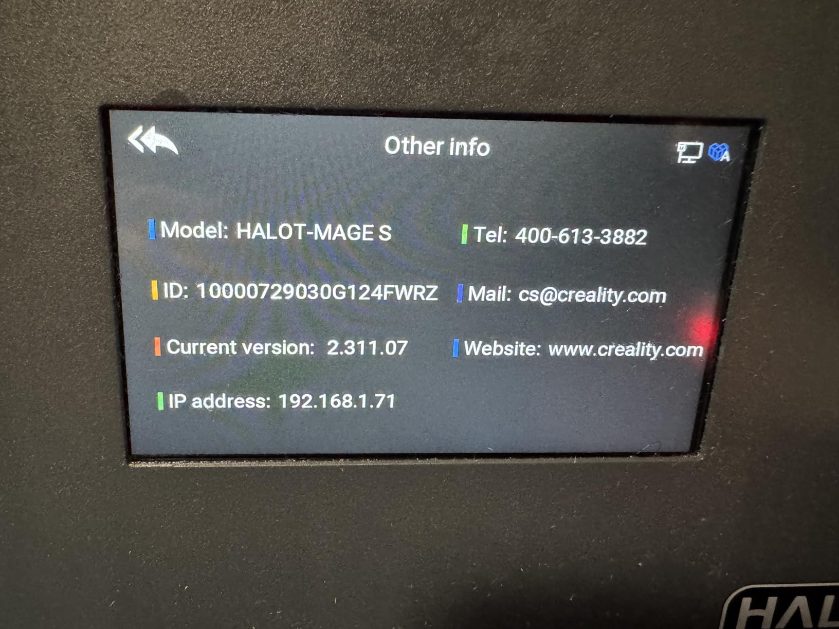 Resin 3D Printer Halot Mage S 14K, with 10.1