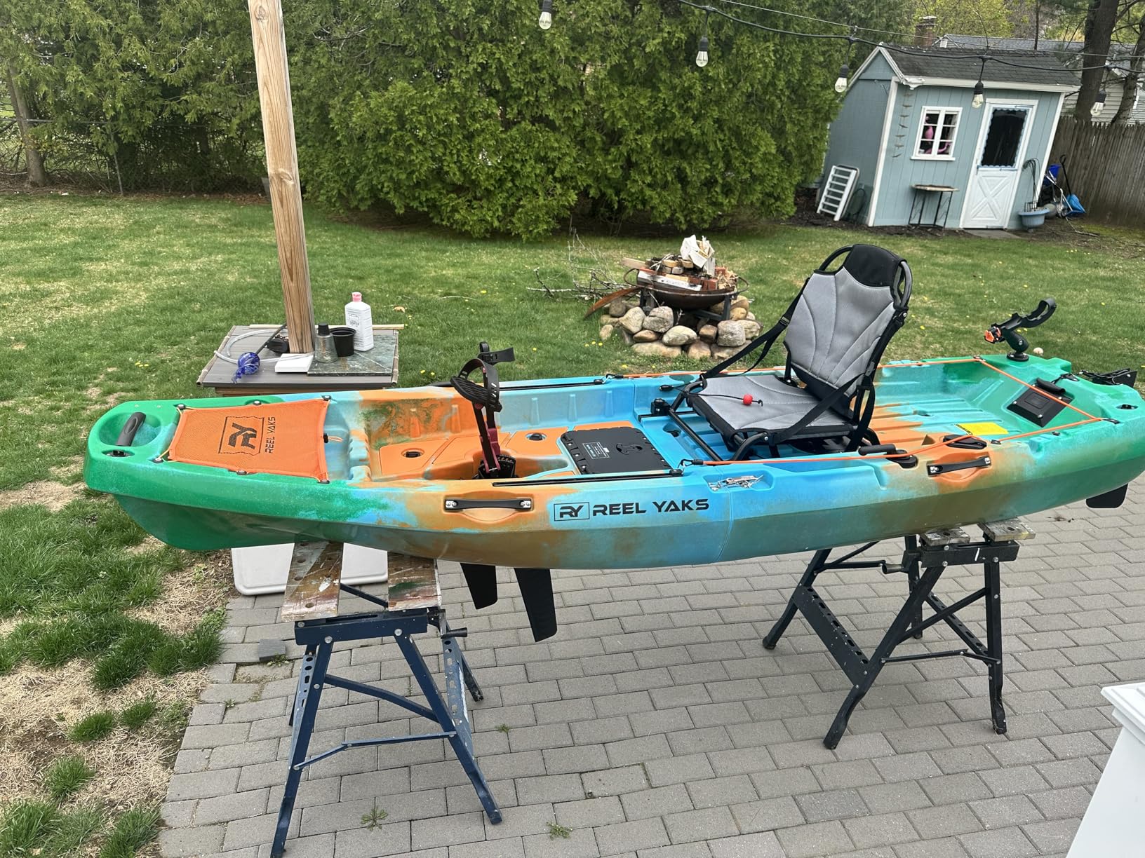 Reel Yaks Radar Modular Fishing Kayak - 10ft, 400 lbs Capacity - Pedal Fishing Kayaks for Adults & Youth customer photo 1