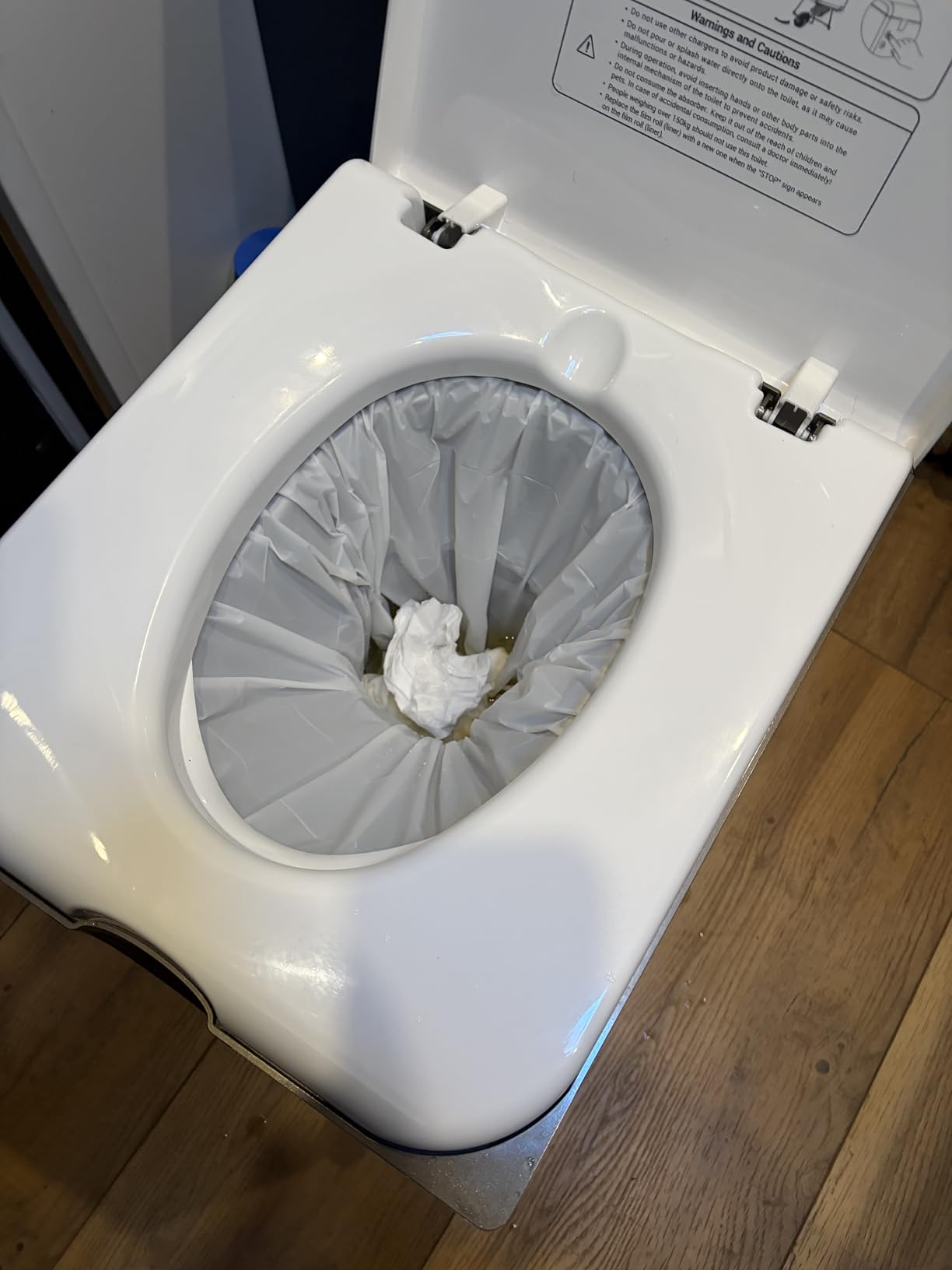 Dry Flush Yoilet - Waterless, Odorless, Self-Contained | Rechargeable Portable Toilet for RVs, Van, Boat, Tiny House, Off-Grid | Easier to Use Than Composting or Incinerator Toilets customer photo 2