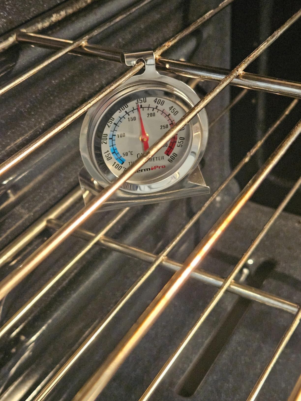 TempPro 2-Pack Oven Thermometer for Gas Oven, 50-300°C/100-600°F Smoker Temperature Gauge with 431 Stainless Steel customer photo 2