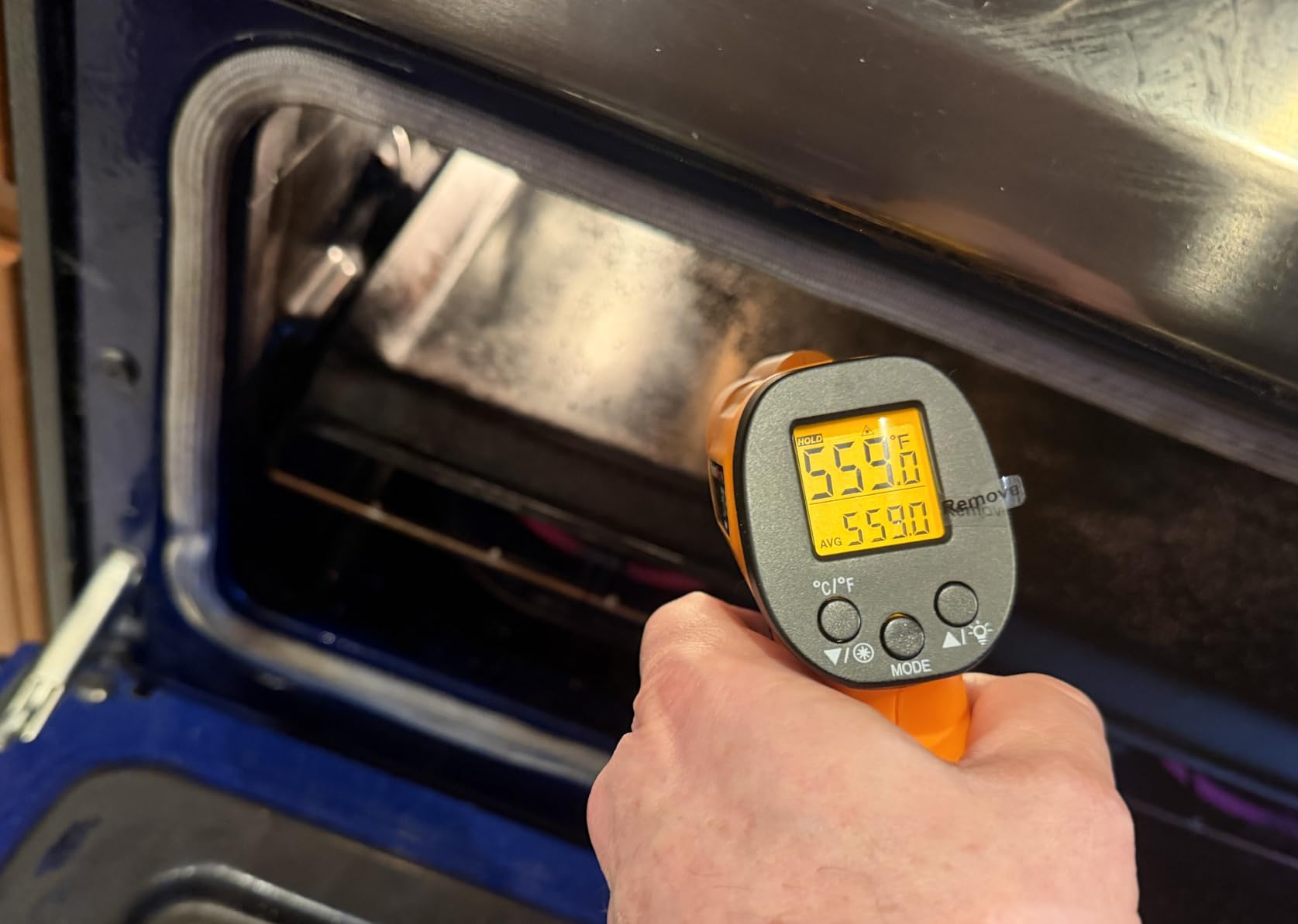 TempPro Temperature Gun, Infrared Thermometer Gun with Laser, Laser Thermometer Gun -58-1022 ℉, Meat Thermometer Digital with Super Long Probe, Food Thermometer for Cooking(Previously ThermoPro) customer photo 1