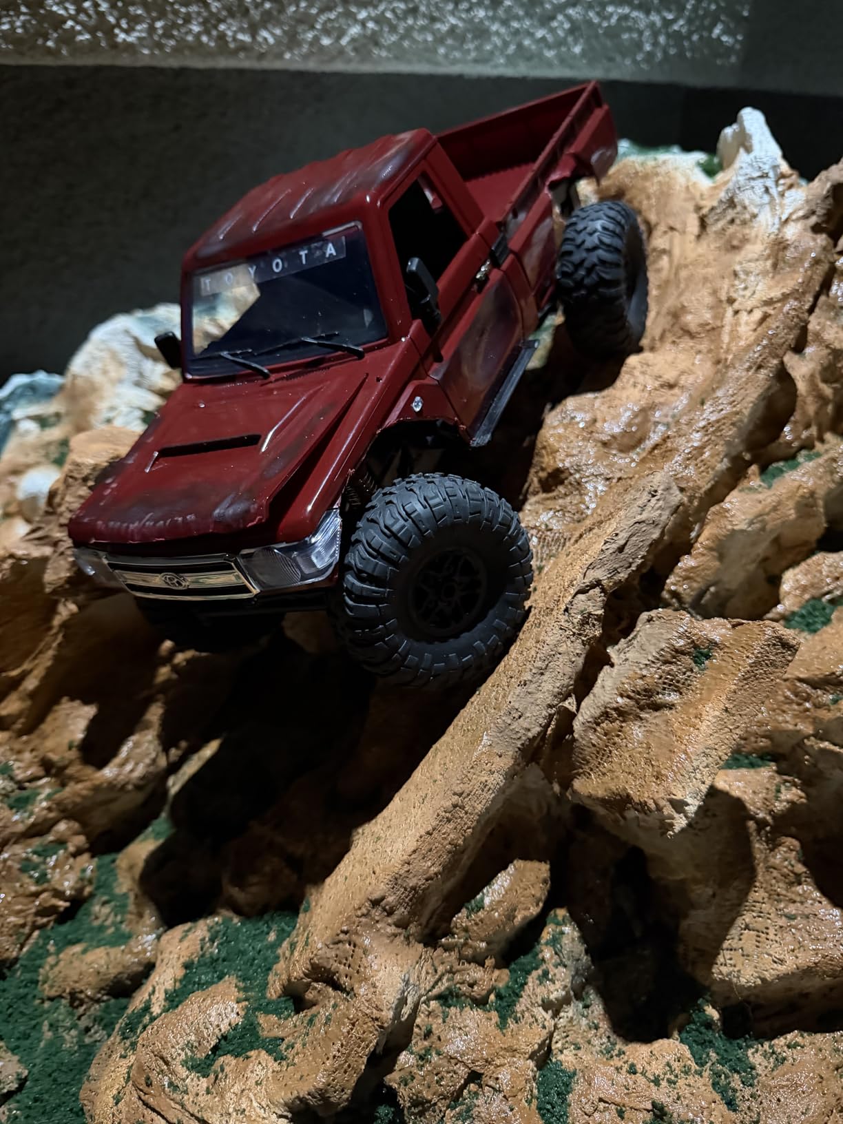 MN-82 RC Rock Crawler Car 1/12 Scale Toyota Pickup Truck , 2.4GHz 4WD Off-Road Remote Control Truck, 2-Speed Modes, 2x1200mAh Batteries, All-Terrain Crawler for Adults Kids Indoor Outdoor (whth Gift) customer photo 1