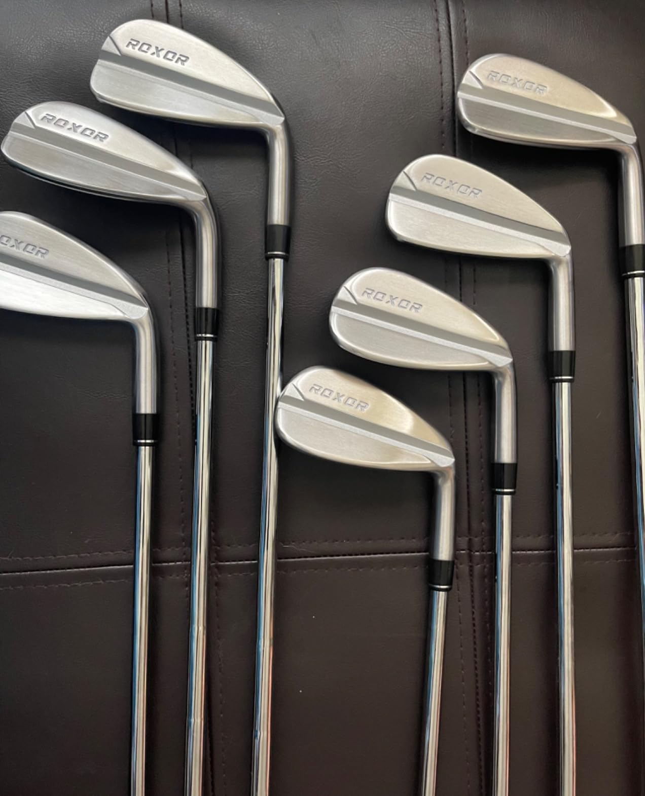 RXR Golf Full Iron Sets for Men - Stiff Flex - 4,5,6,7,8,9 Pitching Wedge - Right Handed - Steel Shaft - New Superior Golf Club Iron Set Blades - Standard Length customer photo 4