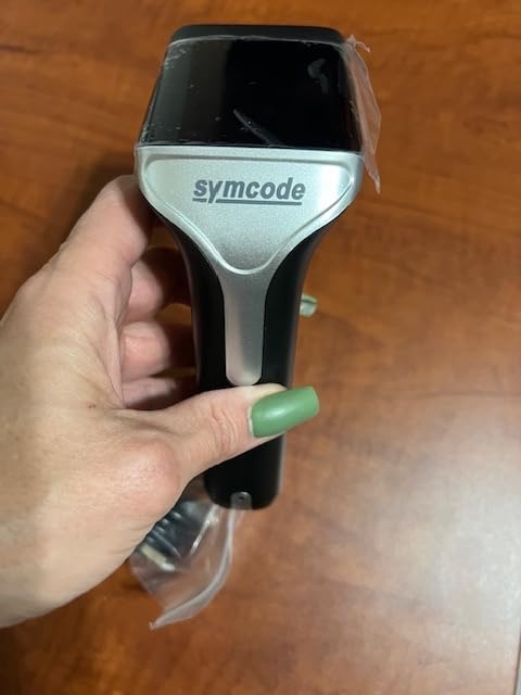 Industrial 2D Bluetooth Barcode Scanner with Charging Base,Bluetooth & 433MHz Wireless 2-in-1 1968ft Transmission Distance,Auto-scanning Available,Support on DPM Code customer photo 2