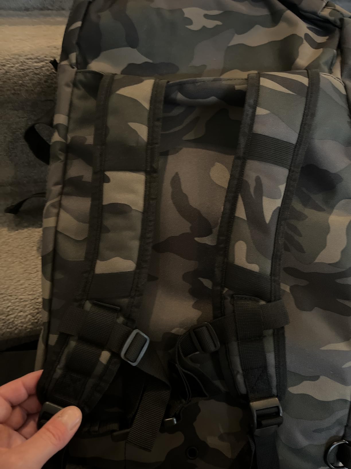 Hannibal Tactical 65L Large Duffle Bag, 3-in-1 Tactical Backpack MOLLE Pack for Sports, Gym, Outdoor, Coyote customer photo 1