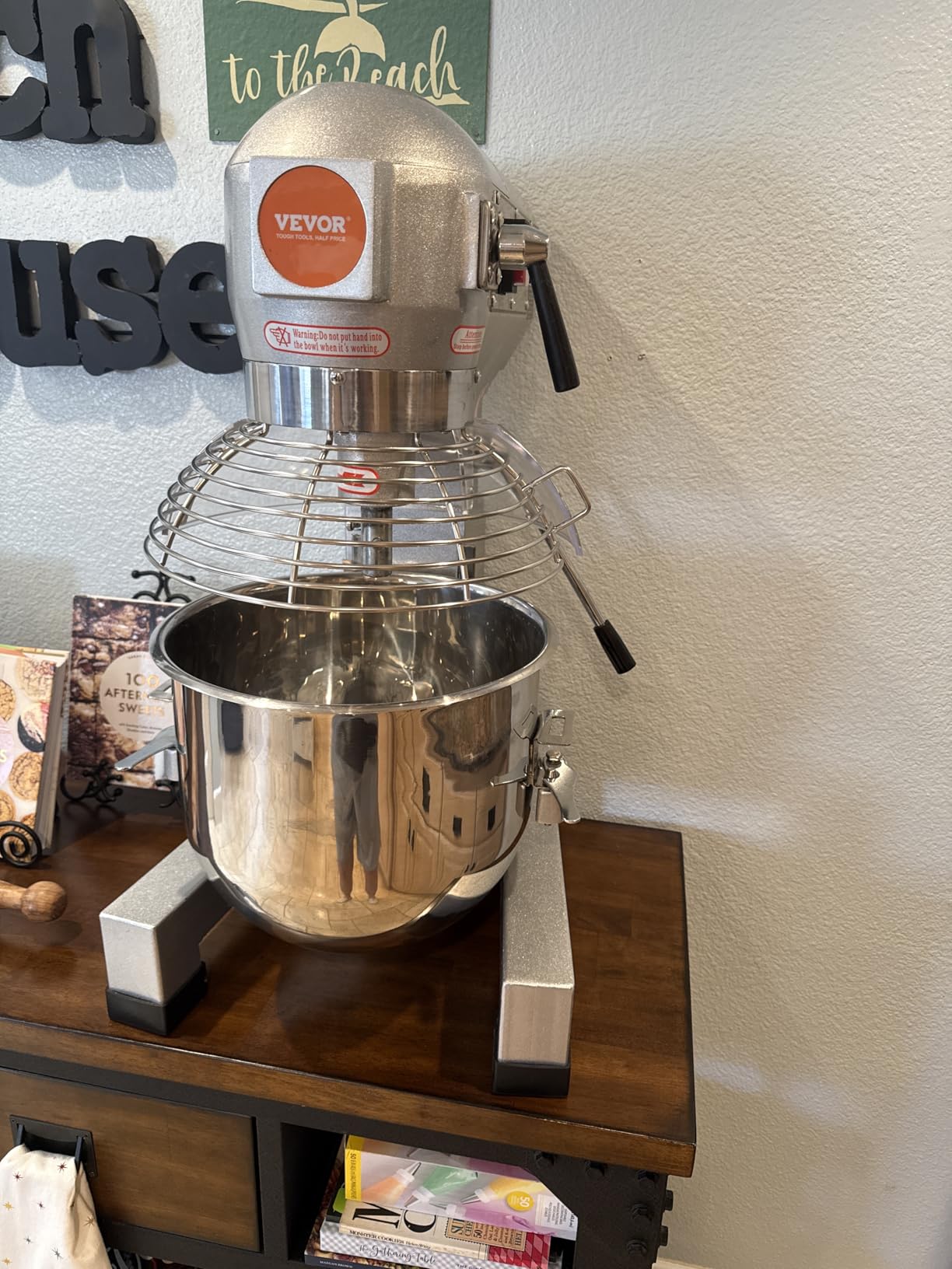VEVOR Commercial Food Mixer 20Qt, Commercial Mixer with 3 Adjustable Speeds, 1100W Dough Mixer, Commercial Stand Mixer with Stainless Steel Bowl customer photo 2