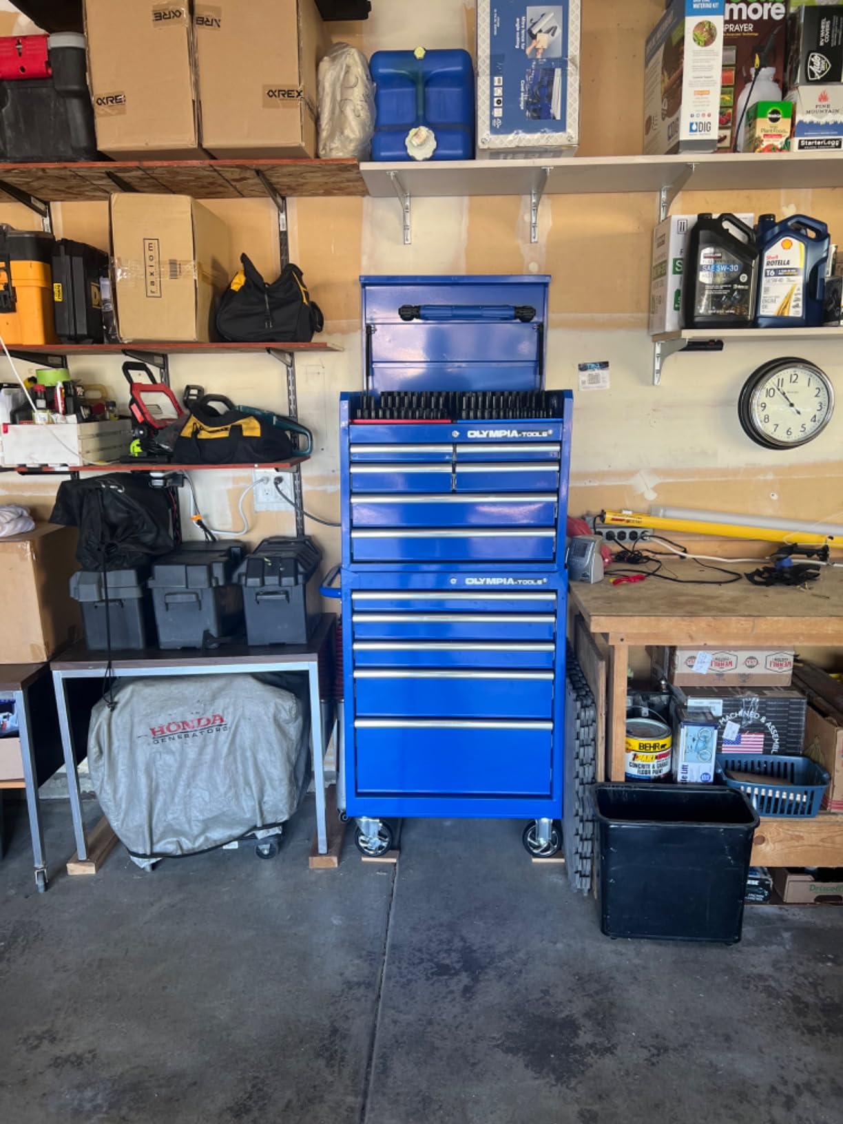 Olympia Tools 72 inch Heavy Duty Mobile Tool Chest with Solid Wood Top Workbench customer photo 1