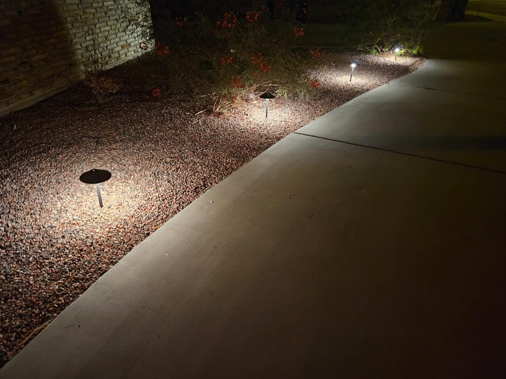 SUNVIE All-In-One LED Low Voltage Landscape Lighting Kit, 8 Pack Pathway Lights with Connector Transformer and 100FT Low Voltage Wire, 3000K Landscape Lighting for Path Walkway Garden Yard customer photo 2