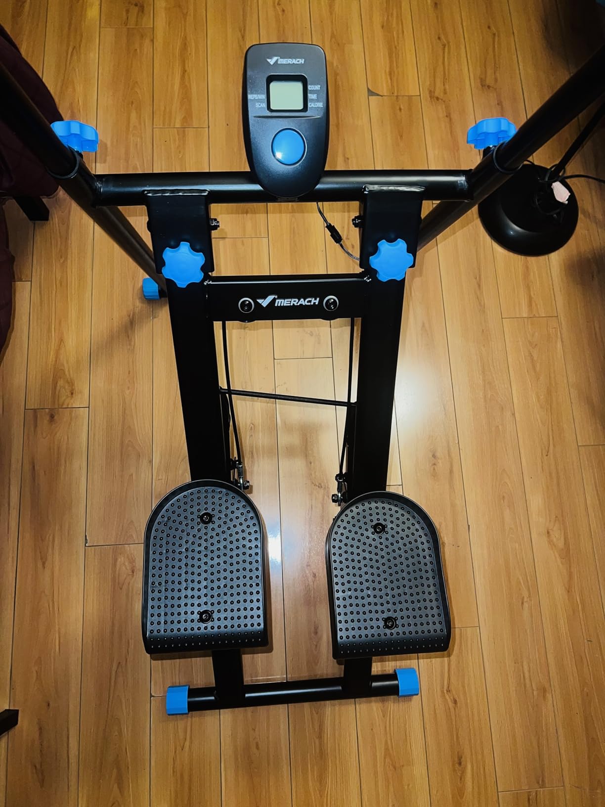 MERACH Stair Stepper for Home Gym Exercise, New Version Stairmaster for Full-Body Workout, Compact Folding Stair Climber with Extended Step Range customer photo 1