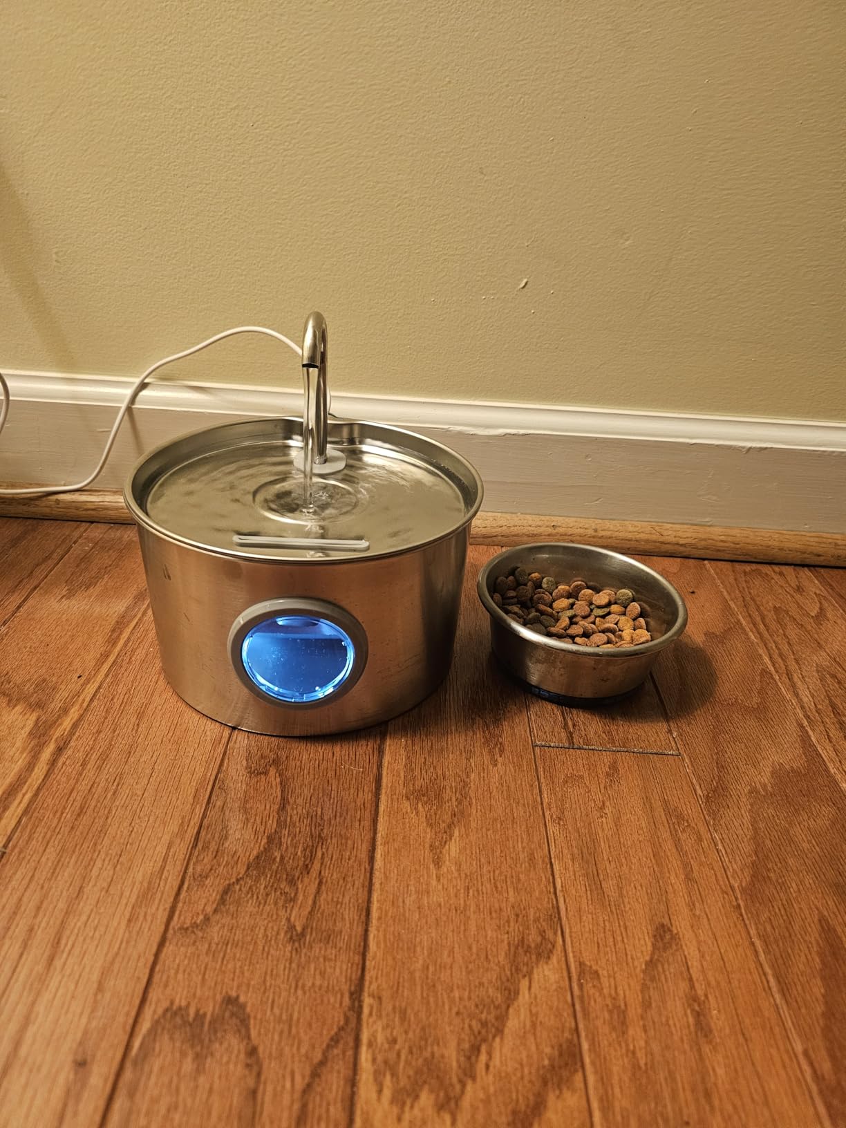Cat Water Fountain Stainless Steel: 74oz/2.2L Cat Fountain for Drinking - Pet Water Fountain for Cats Inside - Quiet Cats Water Bowl Dispenser - Kitty Drinking Fountains - for Pets& Small Animals customer photo 2