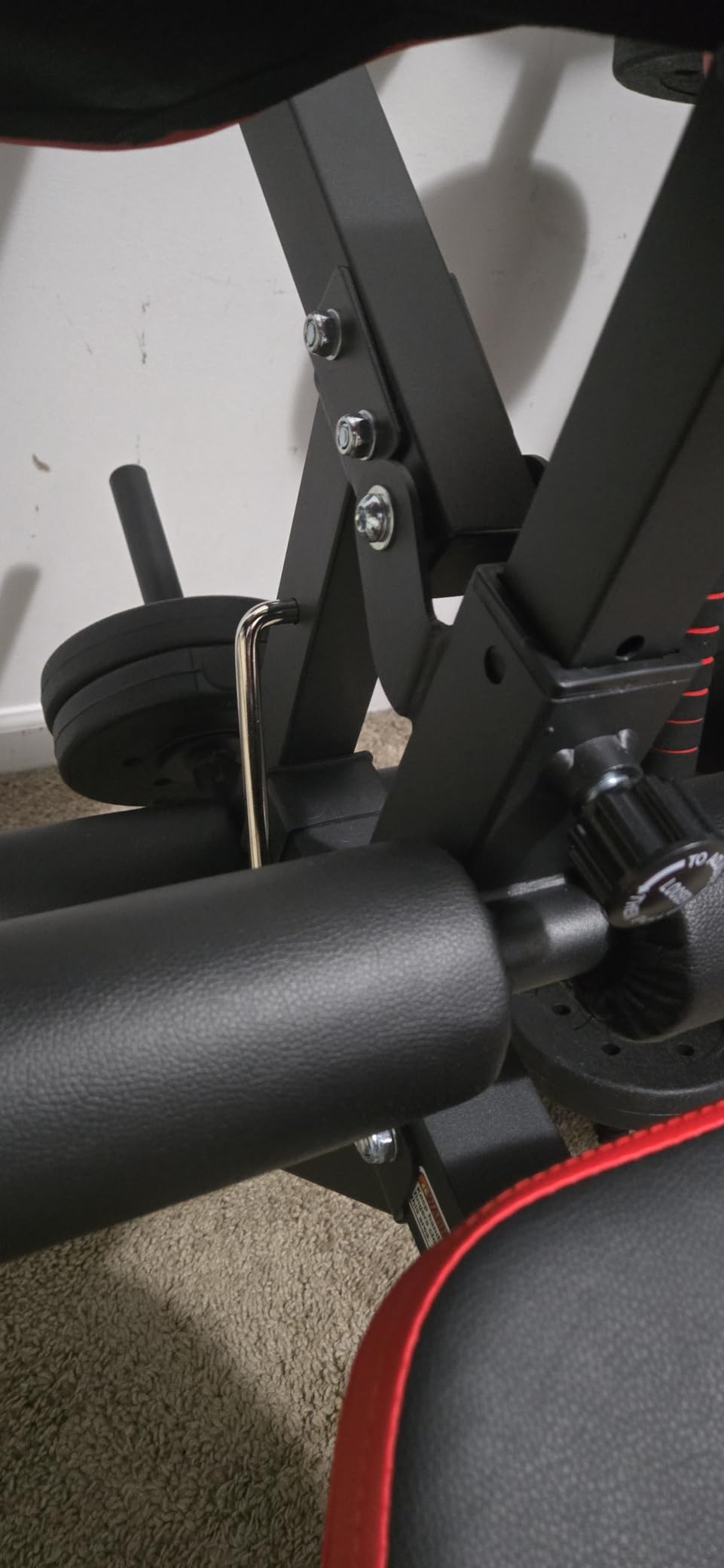 OPPSDECOR Adjustable Weight Bench with Leg Extension and Leg Curl, 800 LBS Heavy Duty Workout Bench for Home Gym, Preacher Curl Bench with Wheels, Flat Incline Decline Exercise Bench for Full Body customer photo 2