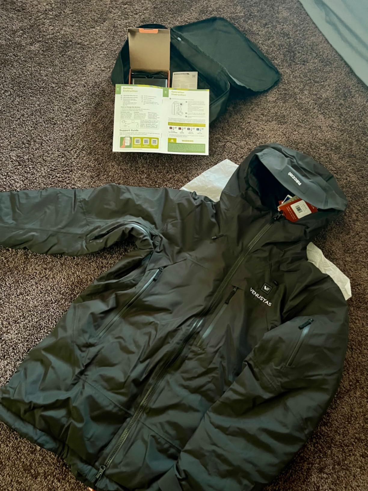 Men's Heated 3L Ski Insulated Jacket with 12V Battery, Waterproof, Windproof, Breathable, RECCO Reflector Built in customer photo 2