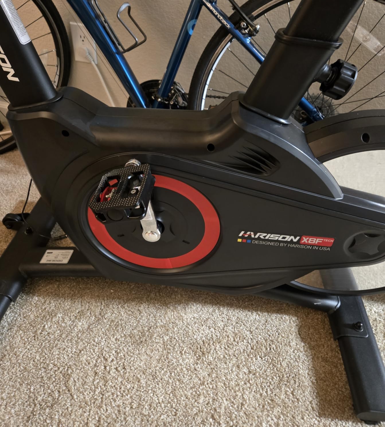 HARISON Exercise Bike, Adjustable Magnetic Resistance Stationary Bikes for Home Gym customer photo 1