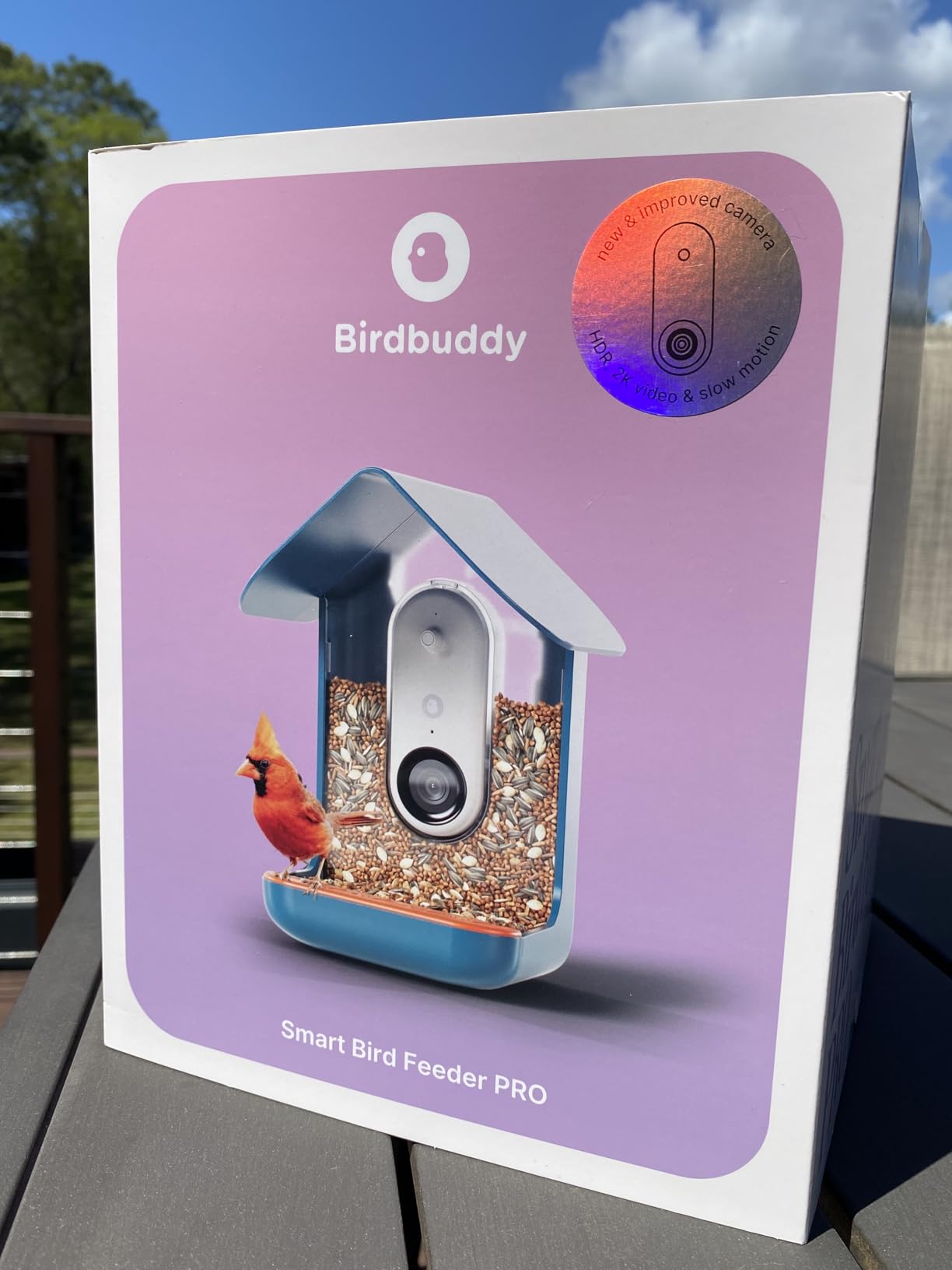 Birdbuddy PRO Smart Bird Feeder with Camera - AI Bird Species Identification, 5MP Photos, 2K HD Video Live Stream Camera, Slow-Motion Video, 2.6in Focus customer photo 1