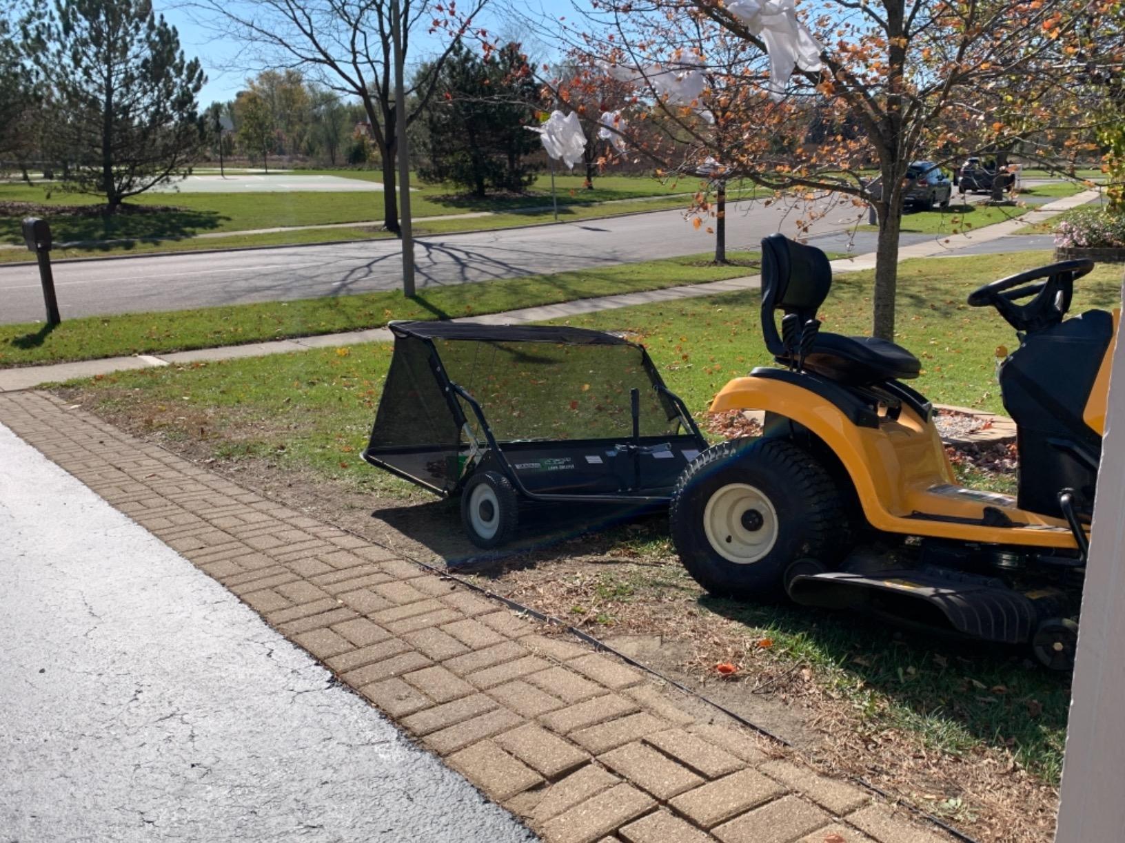 Yard Commander 48-Inch Tow-Behind Lawn Sweeper, 10