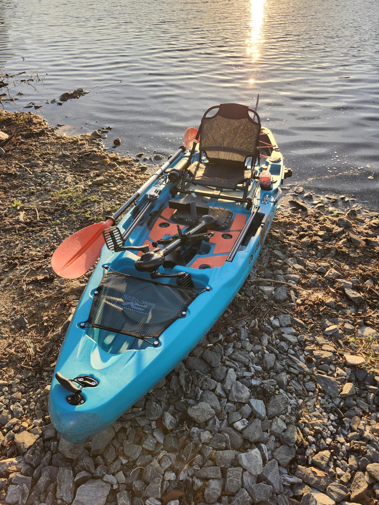 Reel Yaks Rapido Modular Fishing Kayak - 10.8ft, 400 lbs Capacity, Gray - Pedal Fishing Kayaks for Adults & Youth customer photo 1