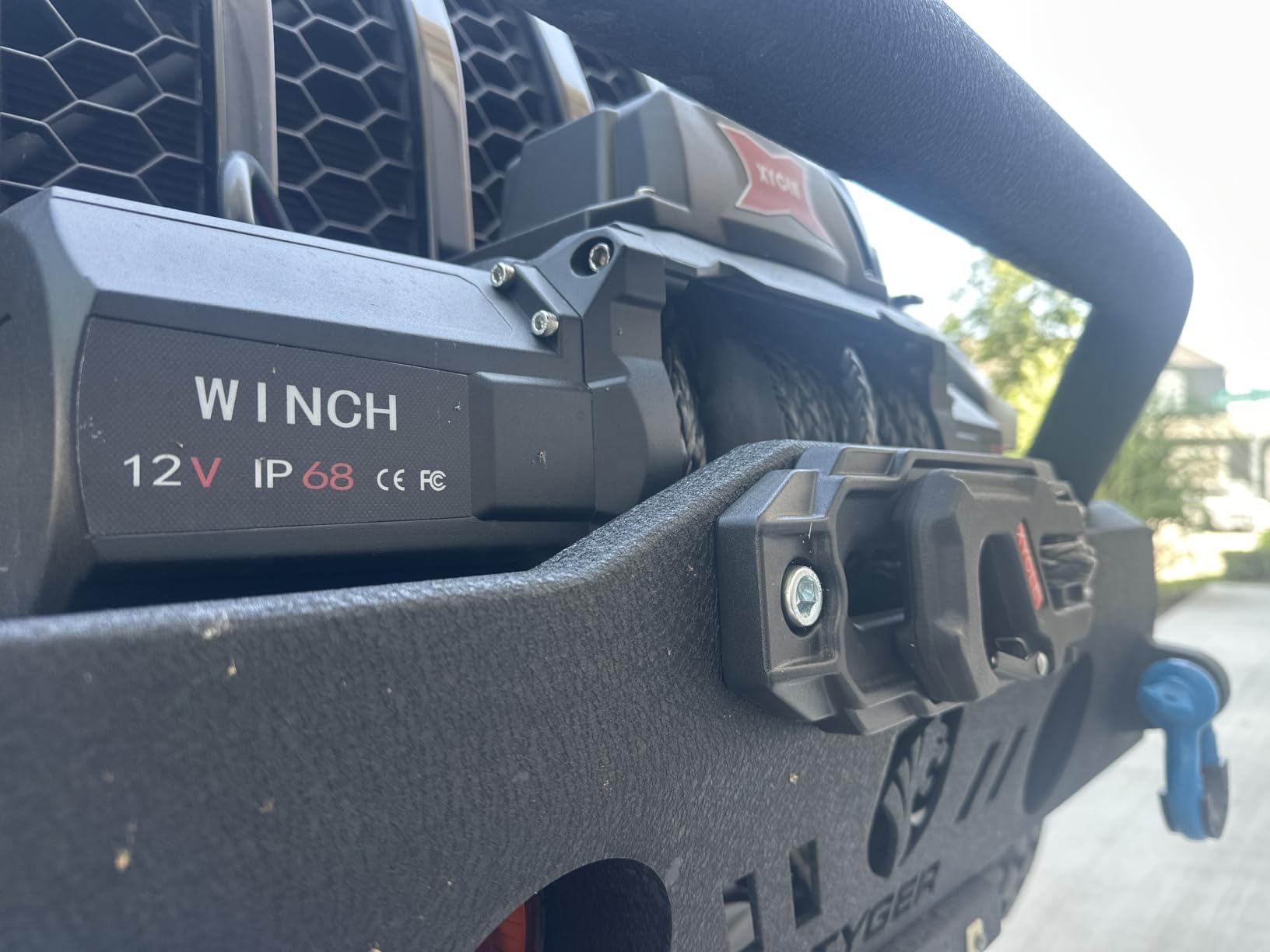 12000lbs Electric Winch 12V IP68waterproof Off-Road Vehicle Rescue winchs with2wireless Remote Controls and1/2
