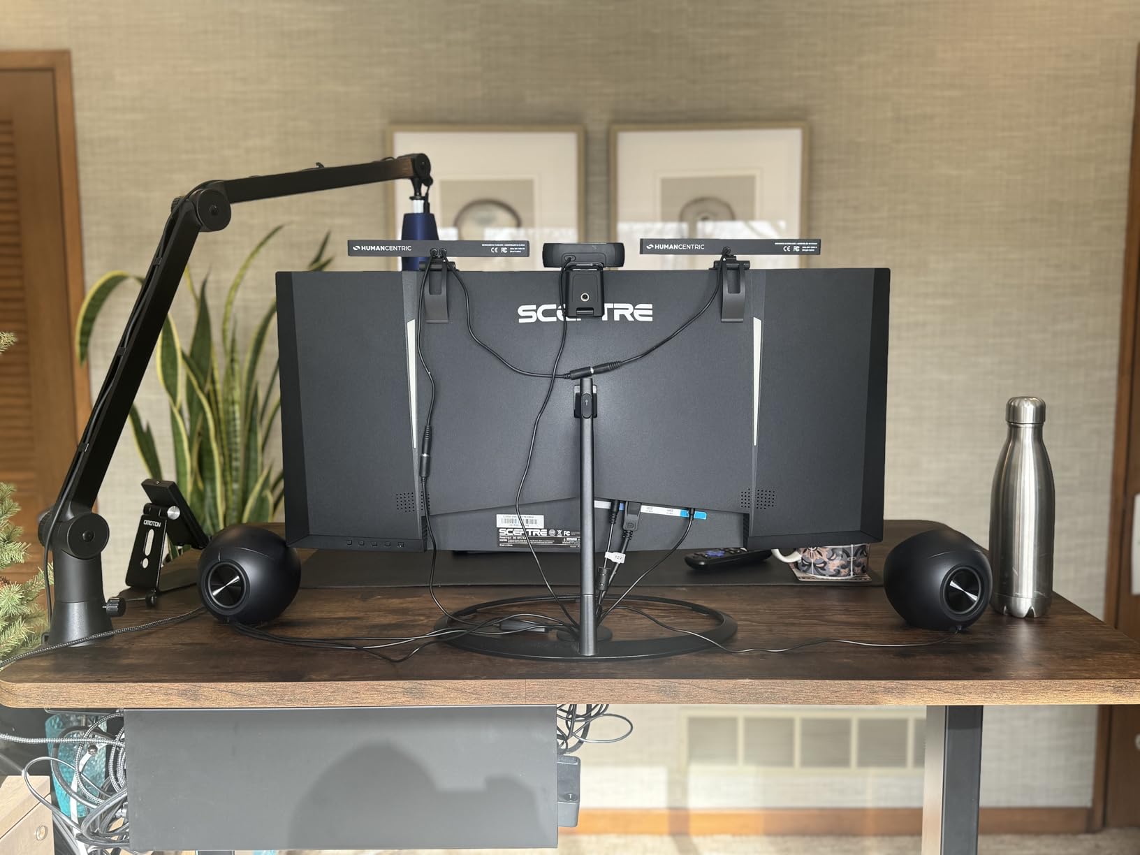 VIVO Large Electric 83 x 30 in Standing Desk, Memory Height Adjustment, 1B Series, Holds 220 lbs, Black Top Black Frame, DESK-KIT-1B8B customer photo 2