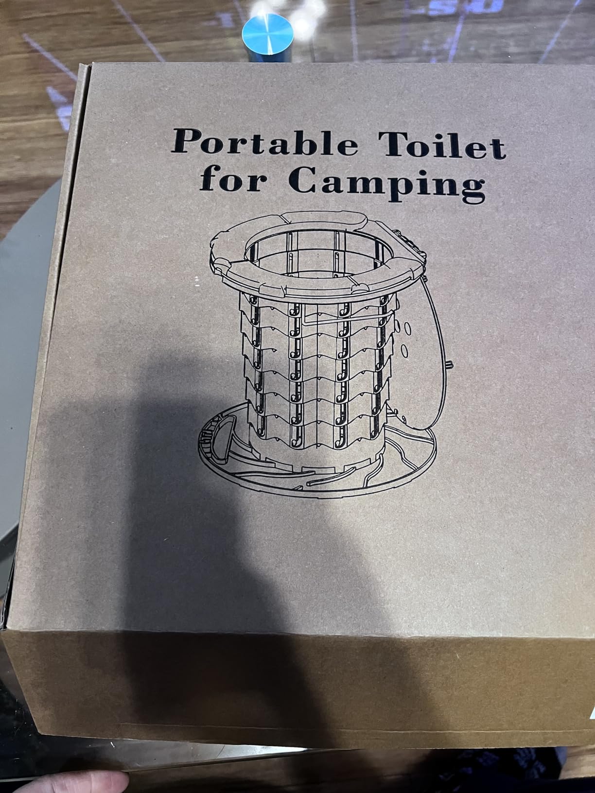 BLIKA Upgraded Retractable Portable Toilet with Soft Cushioned Seat, 350LBS Foldable Camp Toilet for Adults & Kids, Compact Travel Toilet for Camping, Hiking, RV Travel, Road Trips customer photo 1