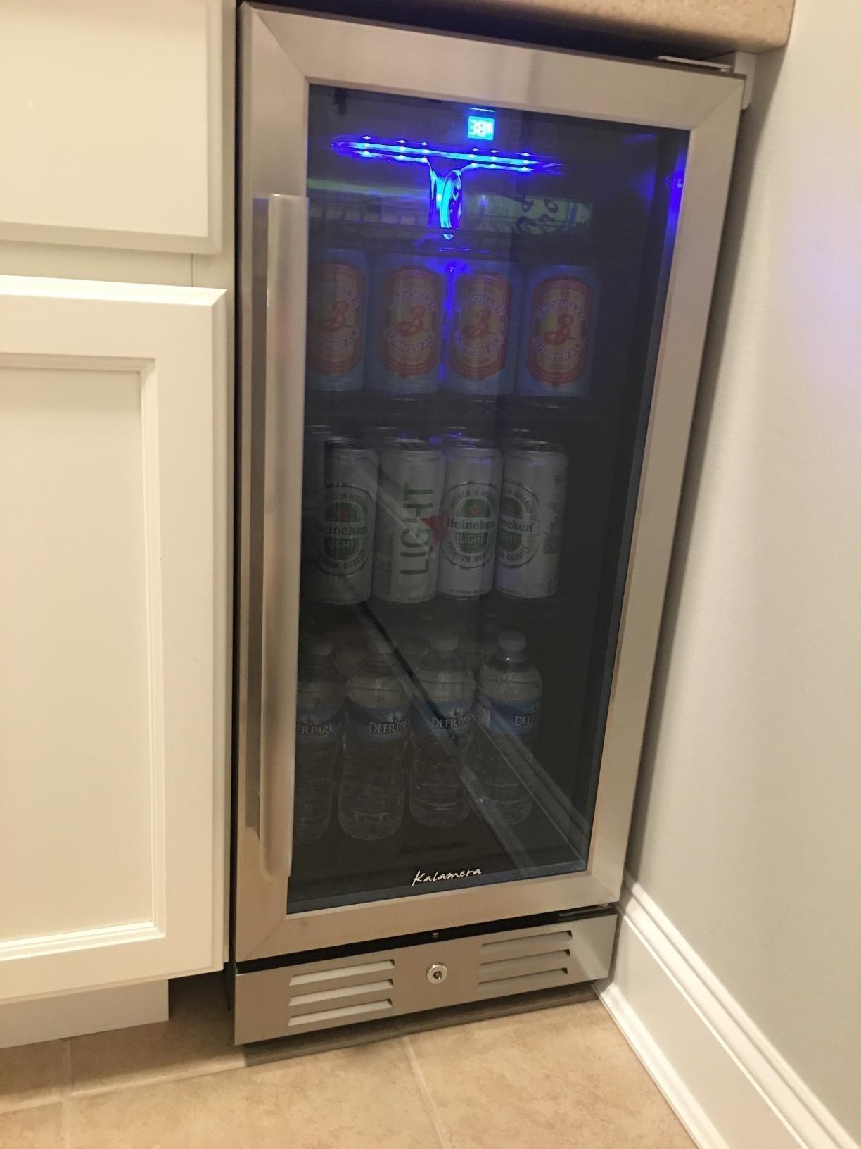 24 Inch Under Counter Beverage Fridge - Max 164 Cans Capacity Drink Cooler customer photo 1
