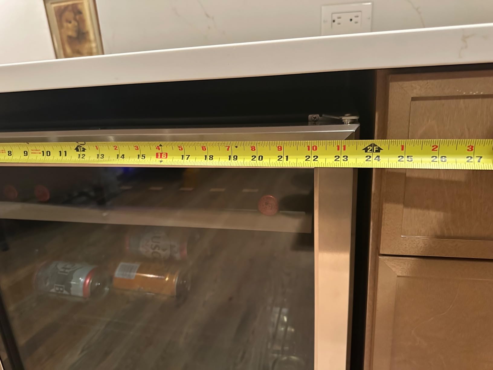 24 Inch Under Counter Beverage Fridge - Max 164 Cans Capacity Drink Cooler customer photo 2