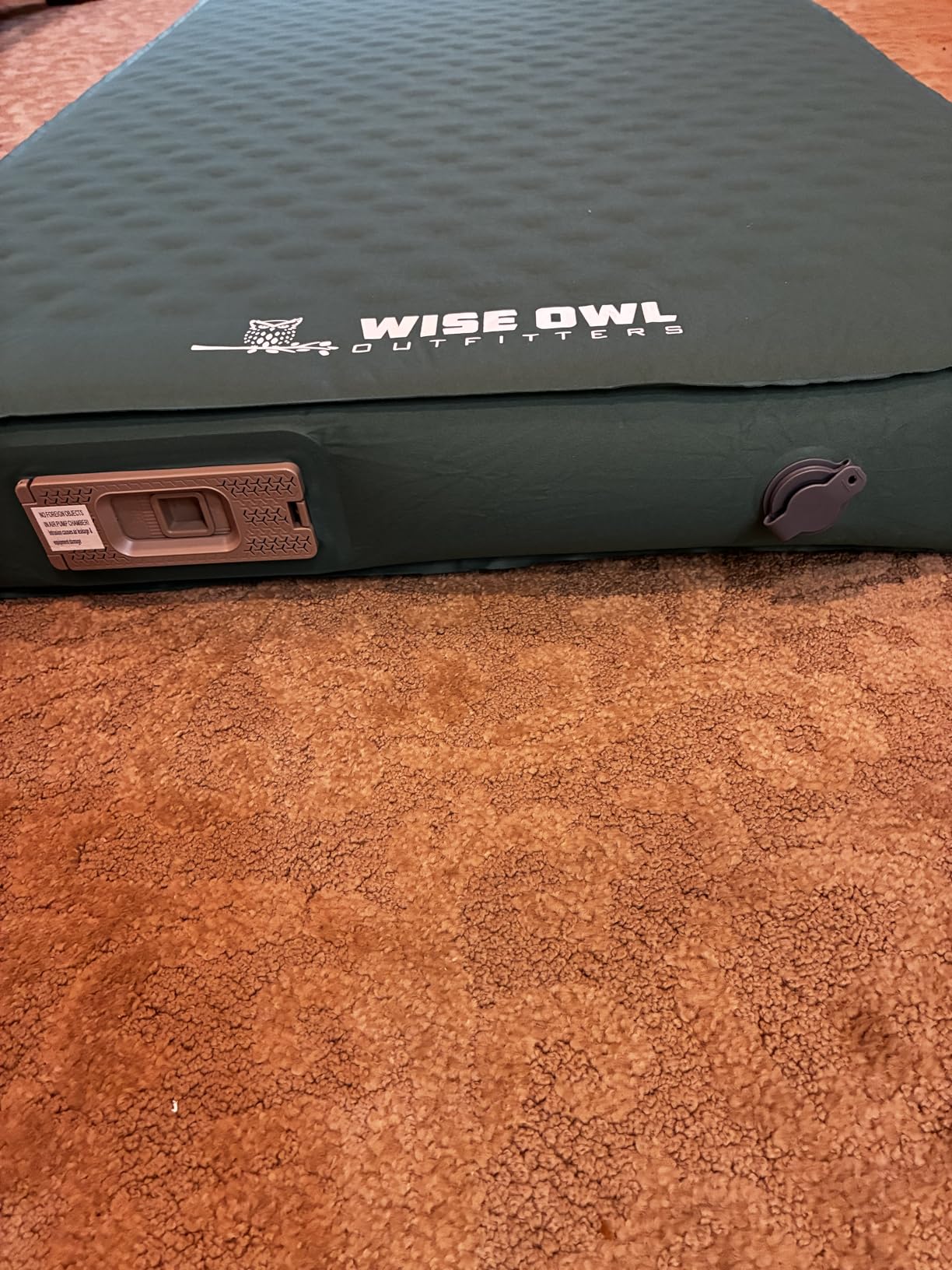 Wise Owl Outfitters Self Inflating Sleeping Pad with Electric Pump, 4