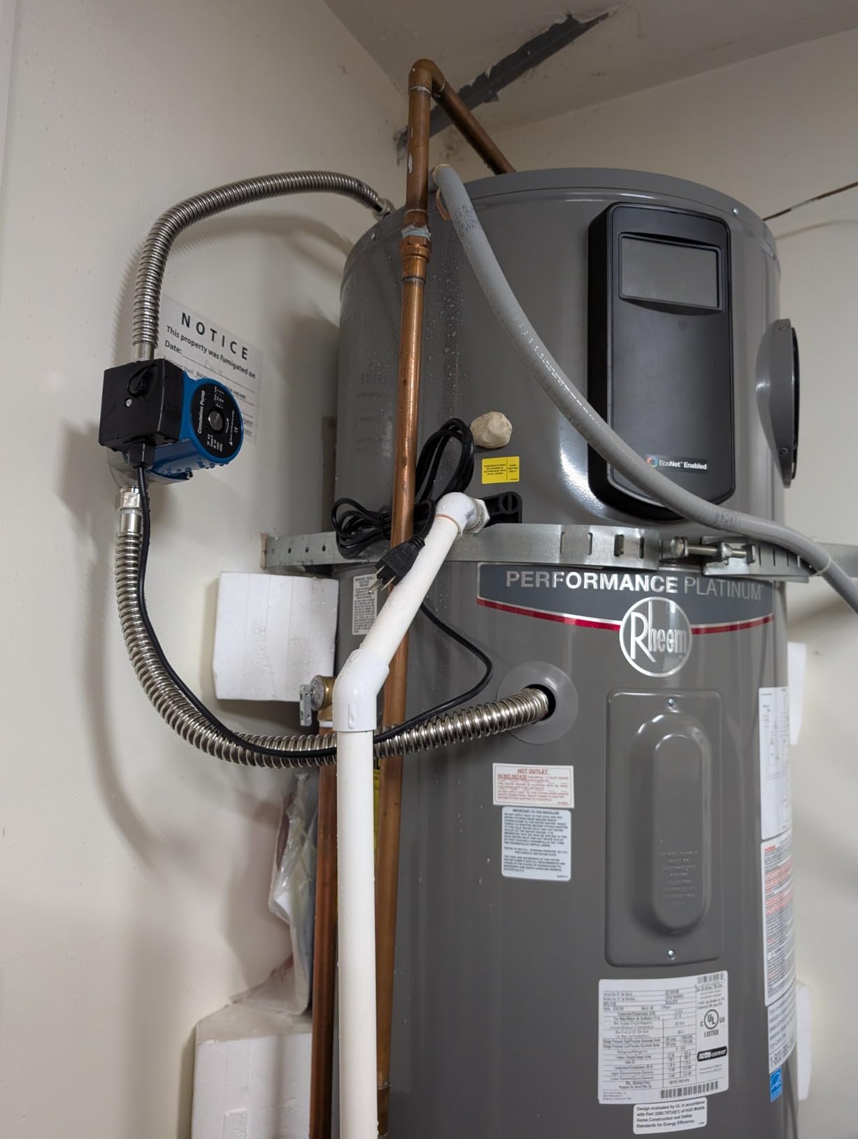 Hot Water Recirculating Pump Recirculation System & BSP 3/4