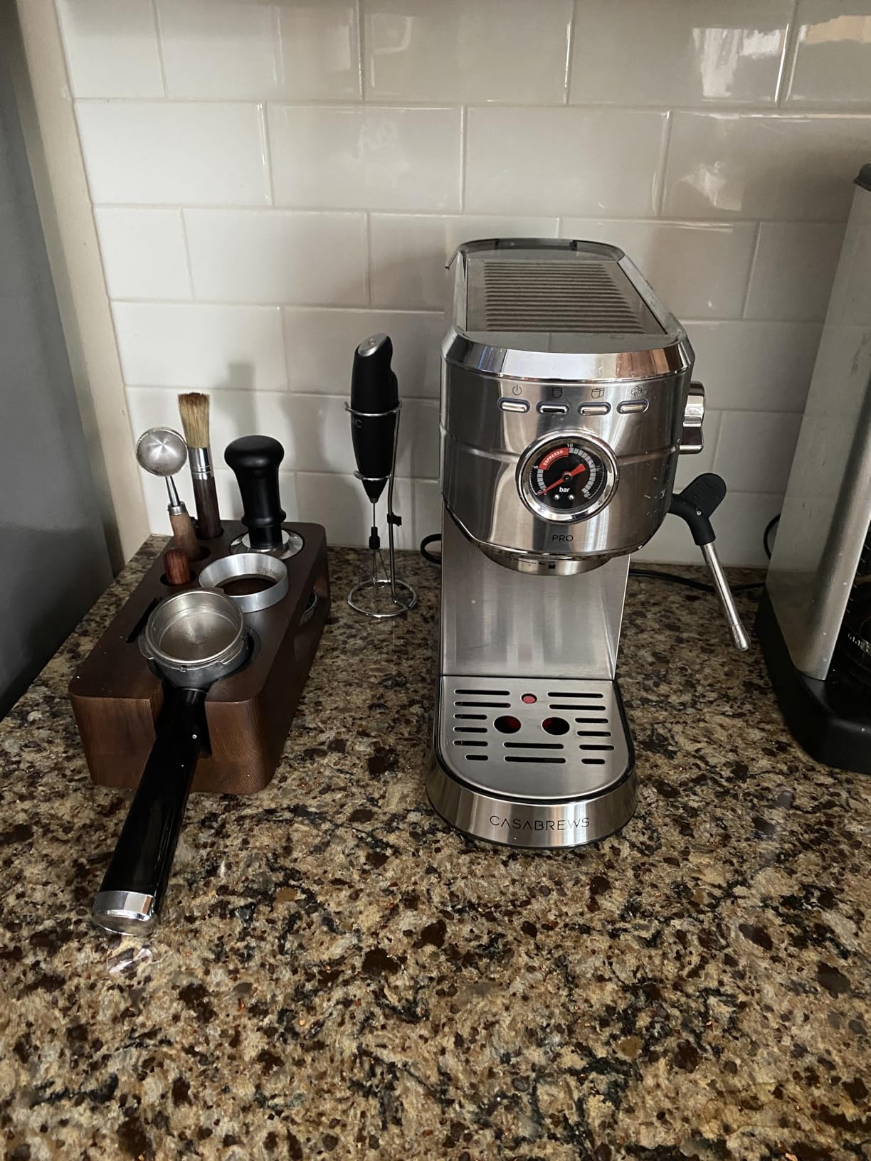 Apexstone Coffee Tamper Spring Loaded 58mm, Espresso Tamper 58mm Spring Loaded, Calibrated Espresso Tamper 58mm customer photo 1