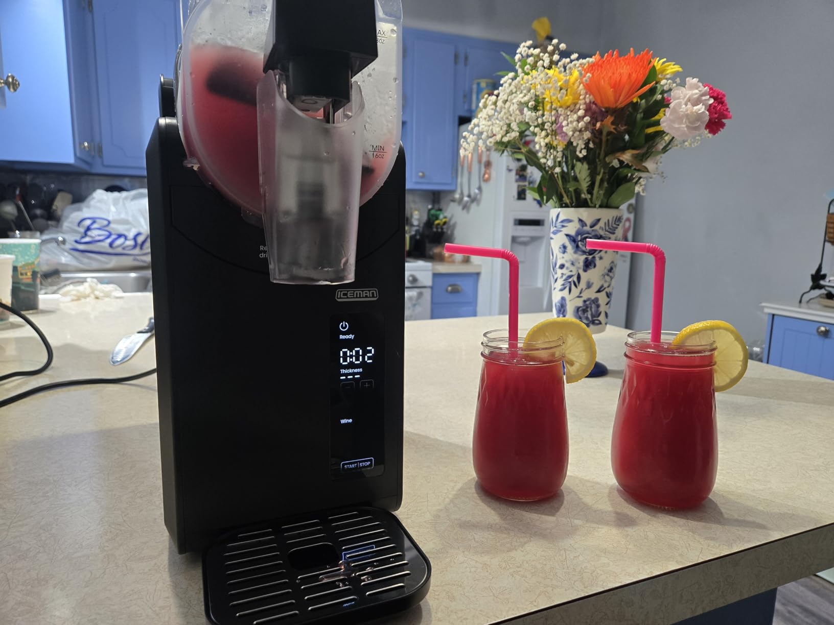 Iceman by Chefman Slush-Ease 68oz Slushie Machine, 48oz Liquid Capacity Frozen Drink Maker & Slushy Machine with 5 Presets and LED Display customer photo 1