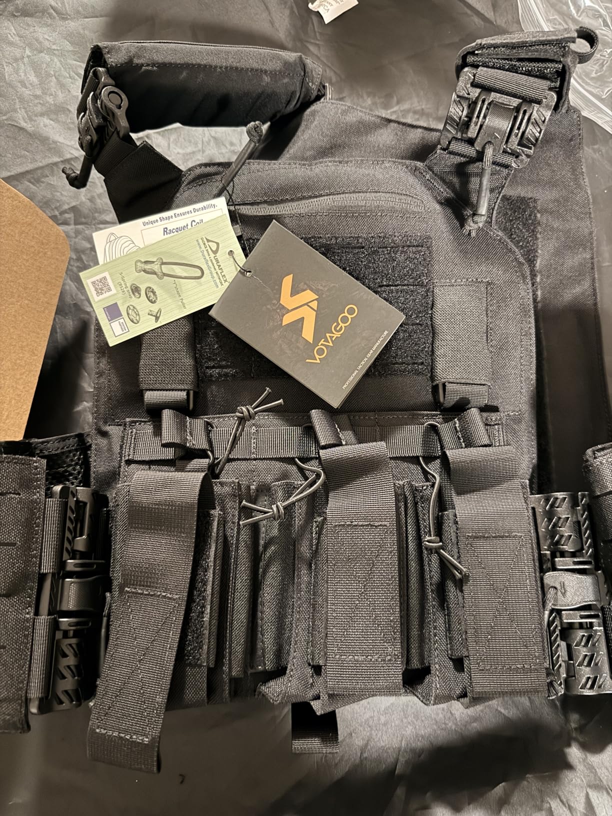 Tactical Vest, Quick Release Lightweight Airsoft Vest, Adjustable Weighted Vest for Outdoor Hunting Training customer photo 2