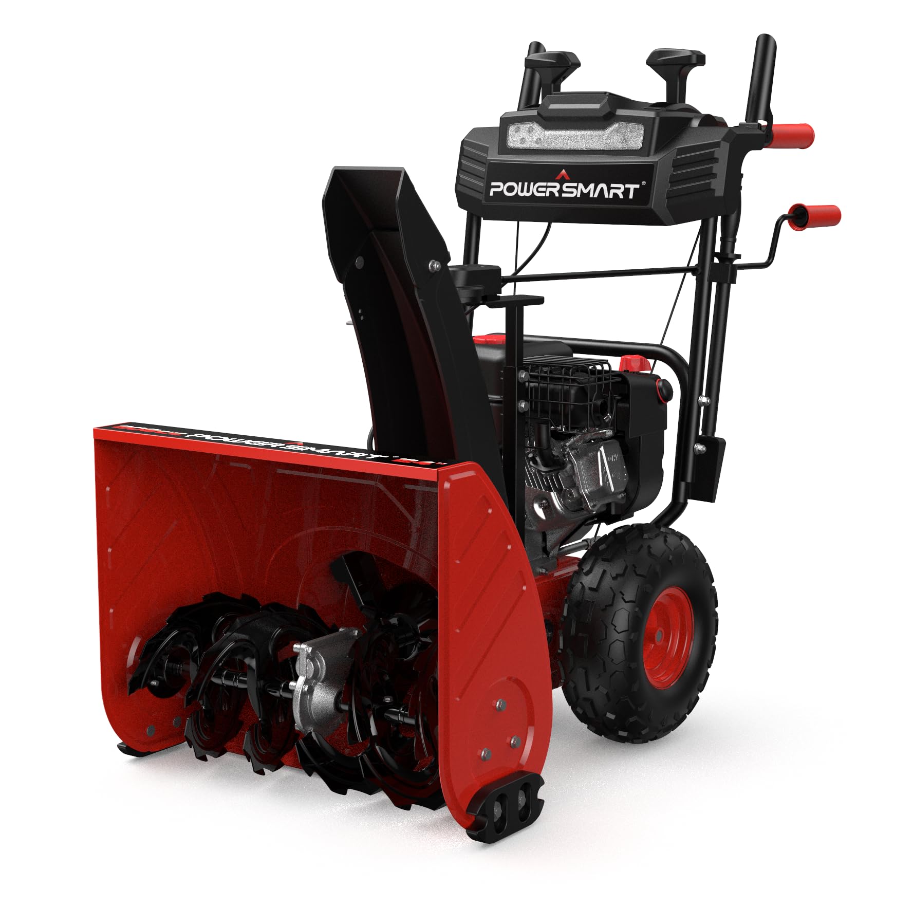 PowerSmart 24-Inch Self-Propelled Two-Stage Gas Snow Blower with 208cc B&S Engine, Electric Start, 13-Inch Snow Tires, Handle Warmer, and LED Lights customer photo 1