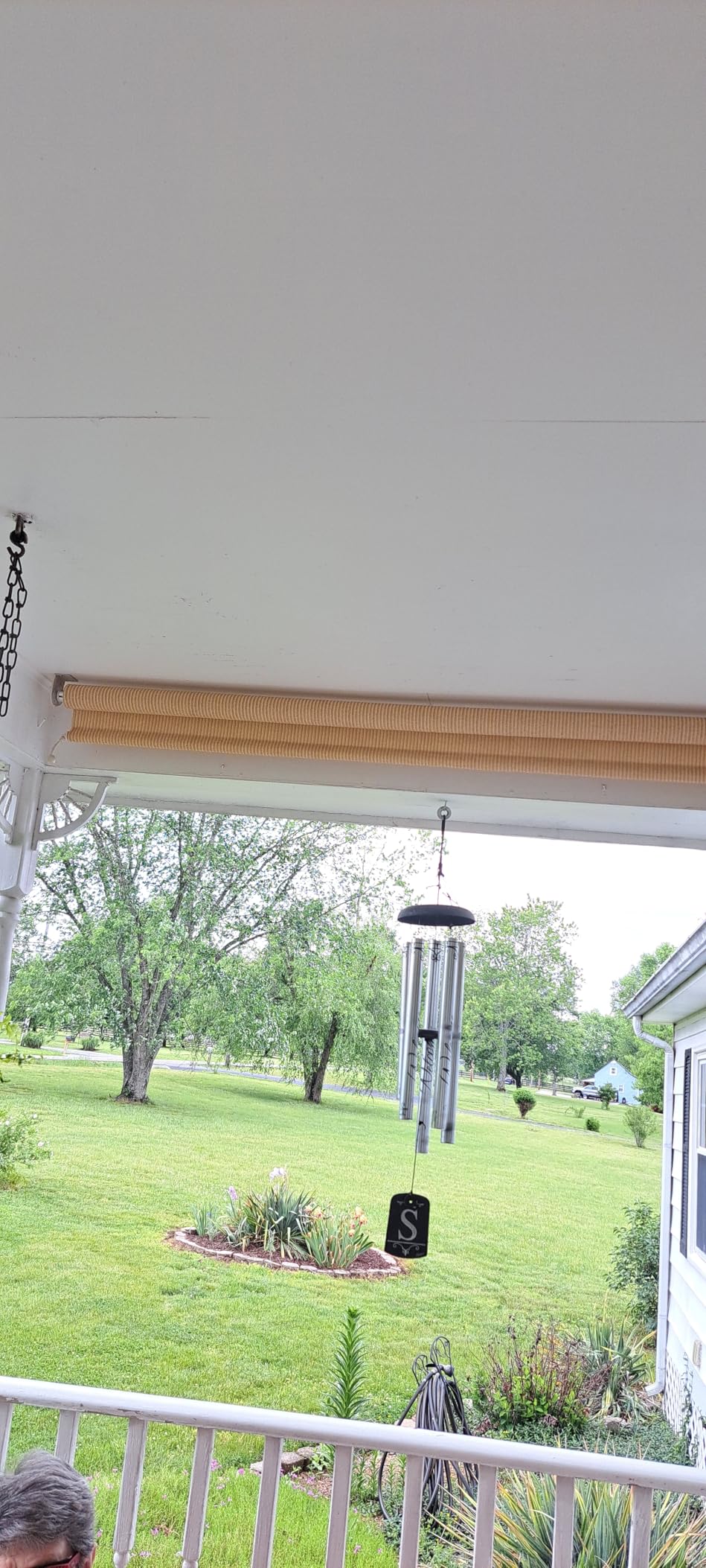 AOSKY Sun Shades Outdoor Patio - Cordless Outdoor Roller Shades for Porch, Roll Up Blinds Cloth for Pergola Balcony Backyard, 96