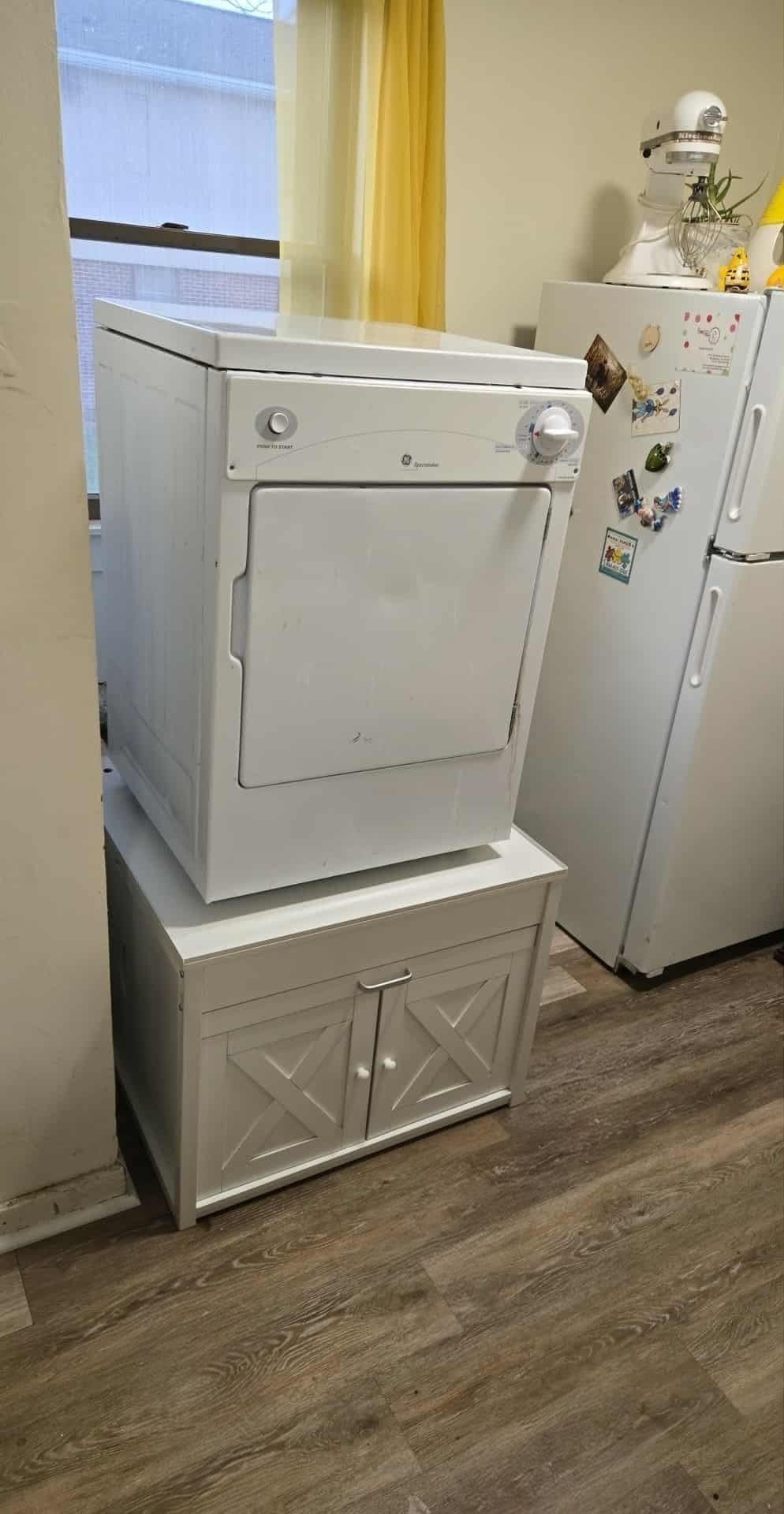 DTK Washer and Dryer Pedestals, Washing Machine Stand with Laundry Basket Shelf, Universal Fit Laundry Pedestals with Hidden Storage and Three Side Doors, 800LBS Capacity customer photo 1