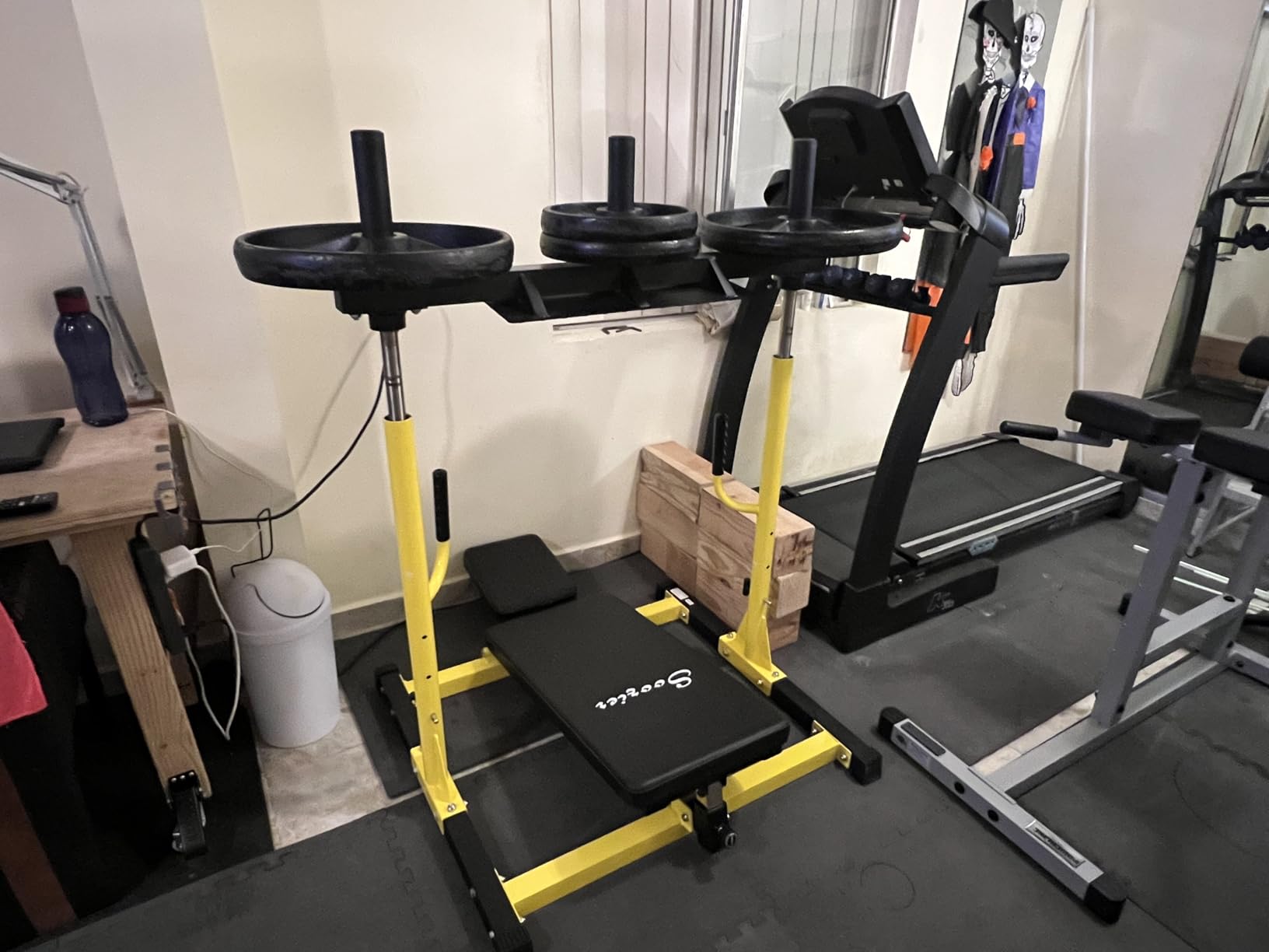 Soozier Vertical Leg Press Machine, 660LBS Capacity, Leg Strength Training Machine with Adjustable Leg, Back, and Head Positions for Home Gym customer photo 2