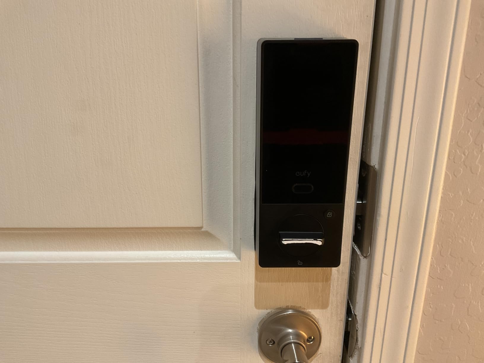 eufy Security Smart Lock FamiLock S3 Max with Palm Vein Recognition, Keyless Entry Front Door Lock, Wi-Fi Keypad Deadbolt+ 2K HDR Doorbell Camera, 16GB Built-in Storage, BHMA 1, Rear Lock Video Screen customer photo 1