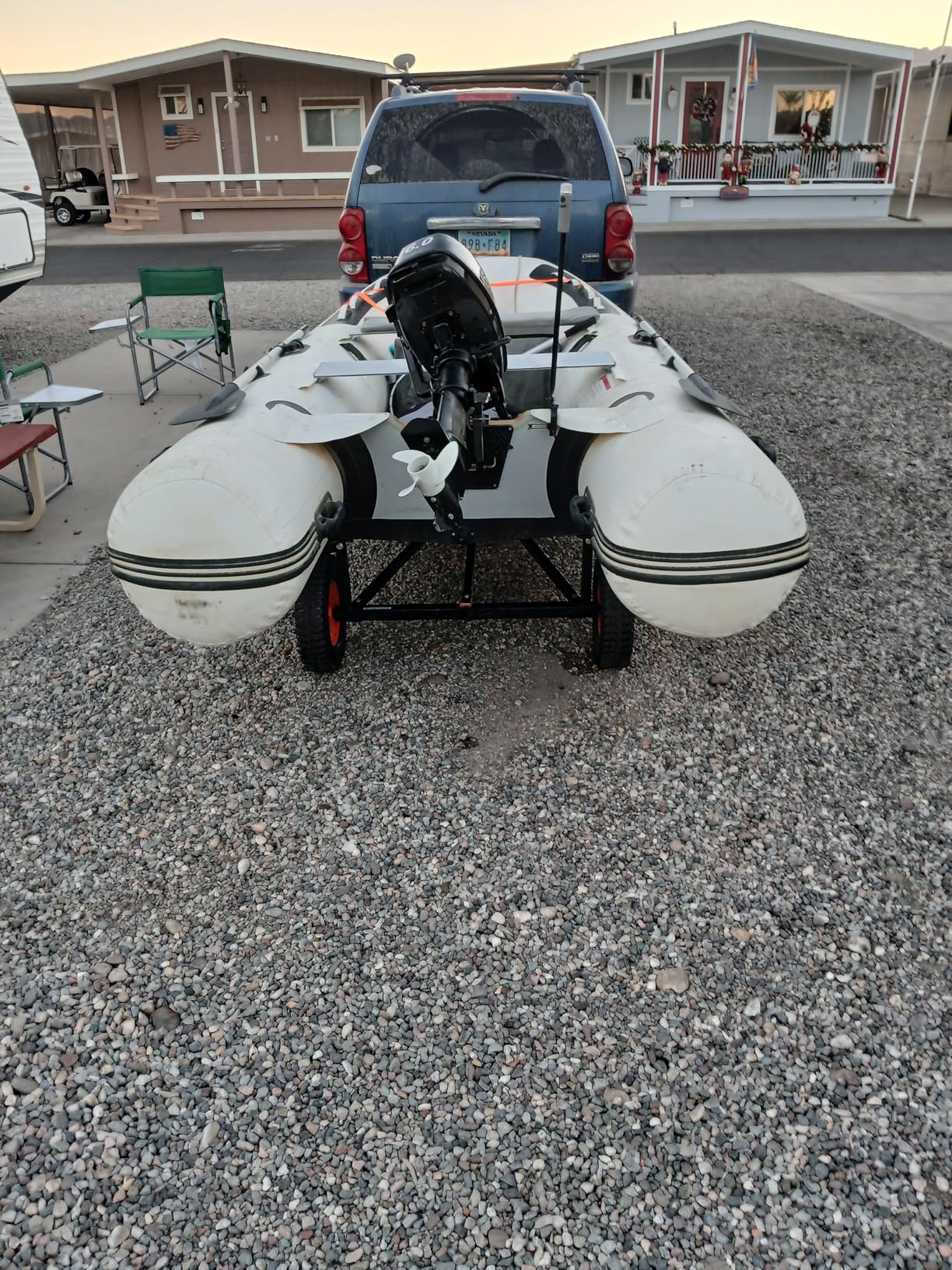 VEVOR Boat Trailer Dolly, 420lbs Load Capacity, Carbon Steel Trailer Mover with Adjustable Length, 15.7 in Pneumatic Tires customer photo 2