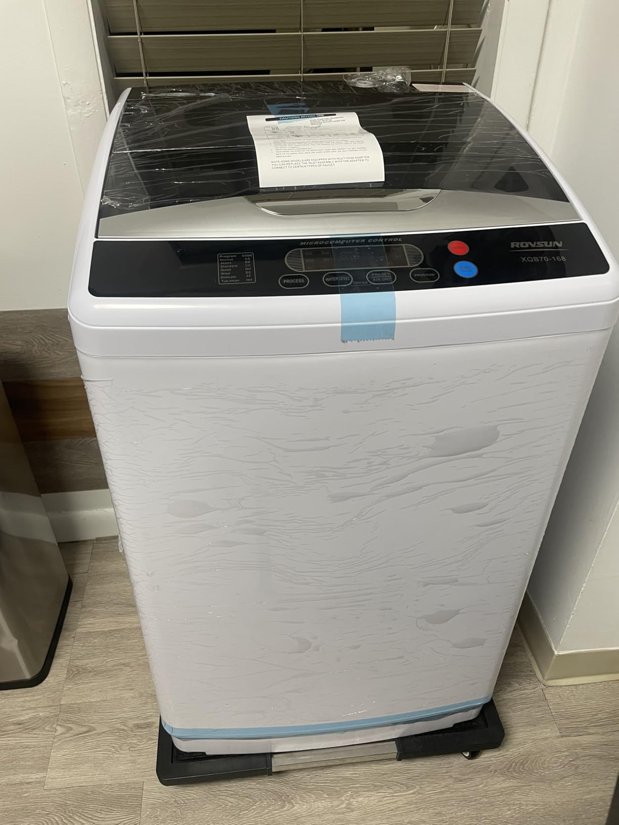 ROVSUN 30LBS Washing Machine, Full-Automatic Portable Washer with Stainless Steel Drum, Electric Laundry Machine, Washer and Spin Dryer Combo with Drain Pump for Home, Apartment customer photo 1
