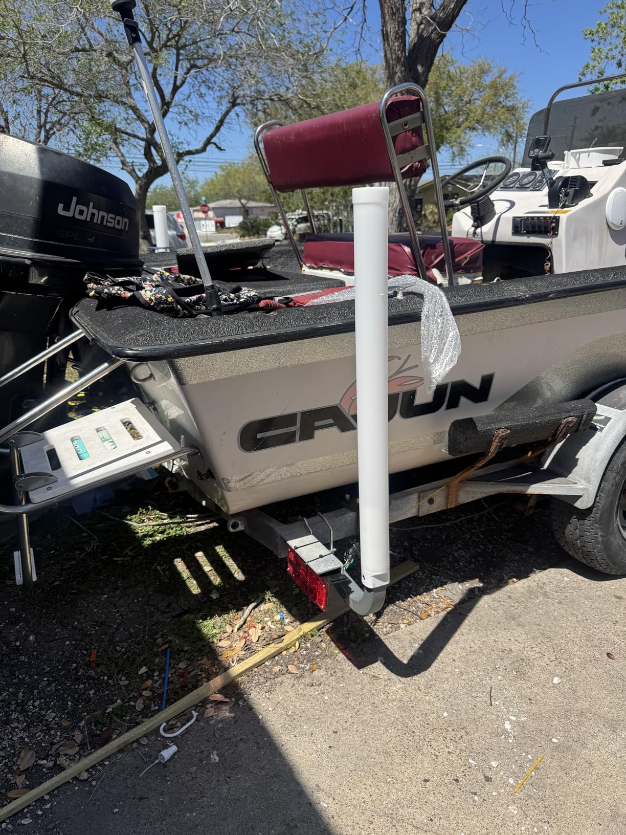 Galvanized Steel Boat Trailer Guide with PVC Pipes for Ski Boat Fishing Boat, Sailboat Trailer 40 Inches customer photo 2